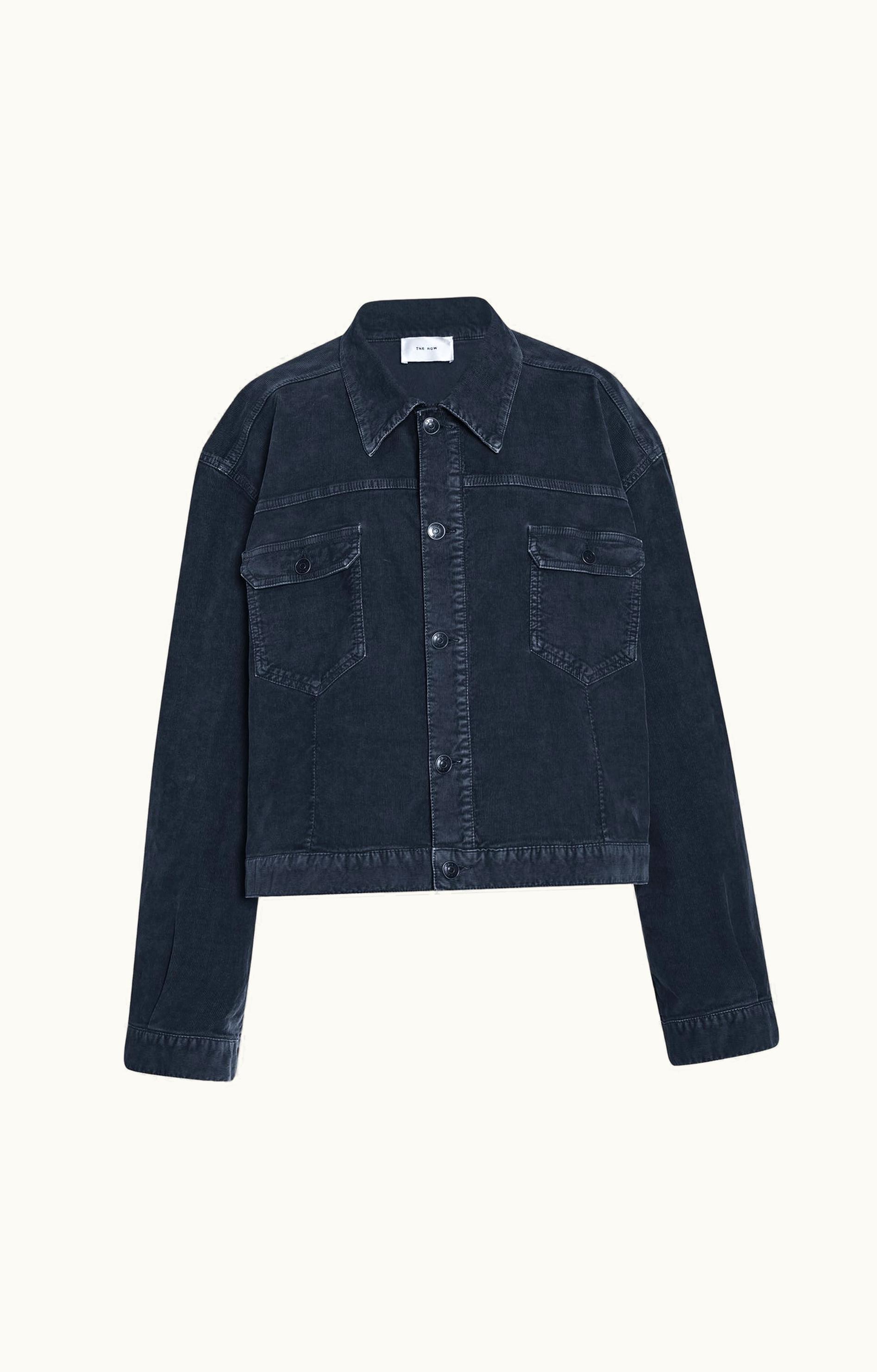 The Row The Row Ness Jacket Blue In Corduroy