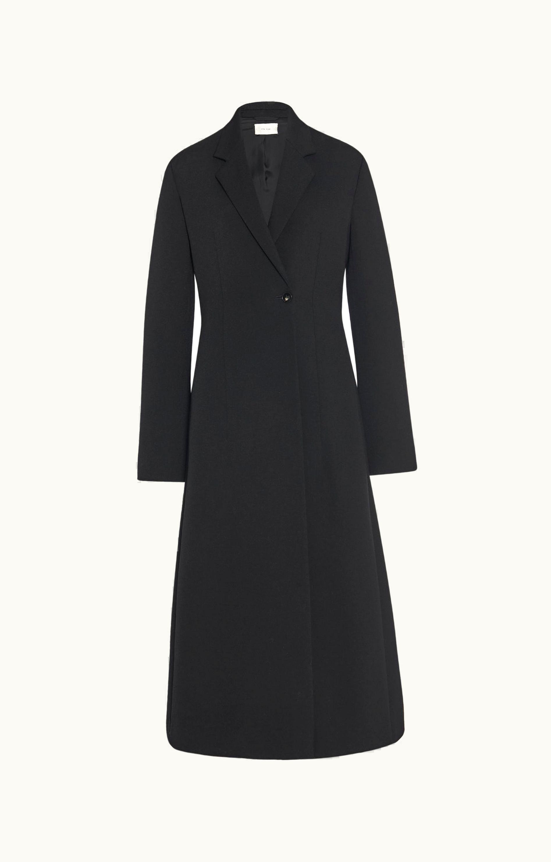 The Row The Row Medea Coat Black In Virgin Wool