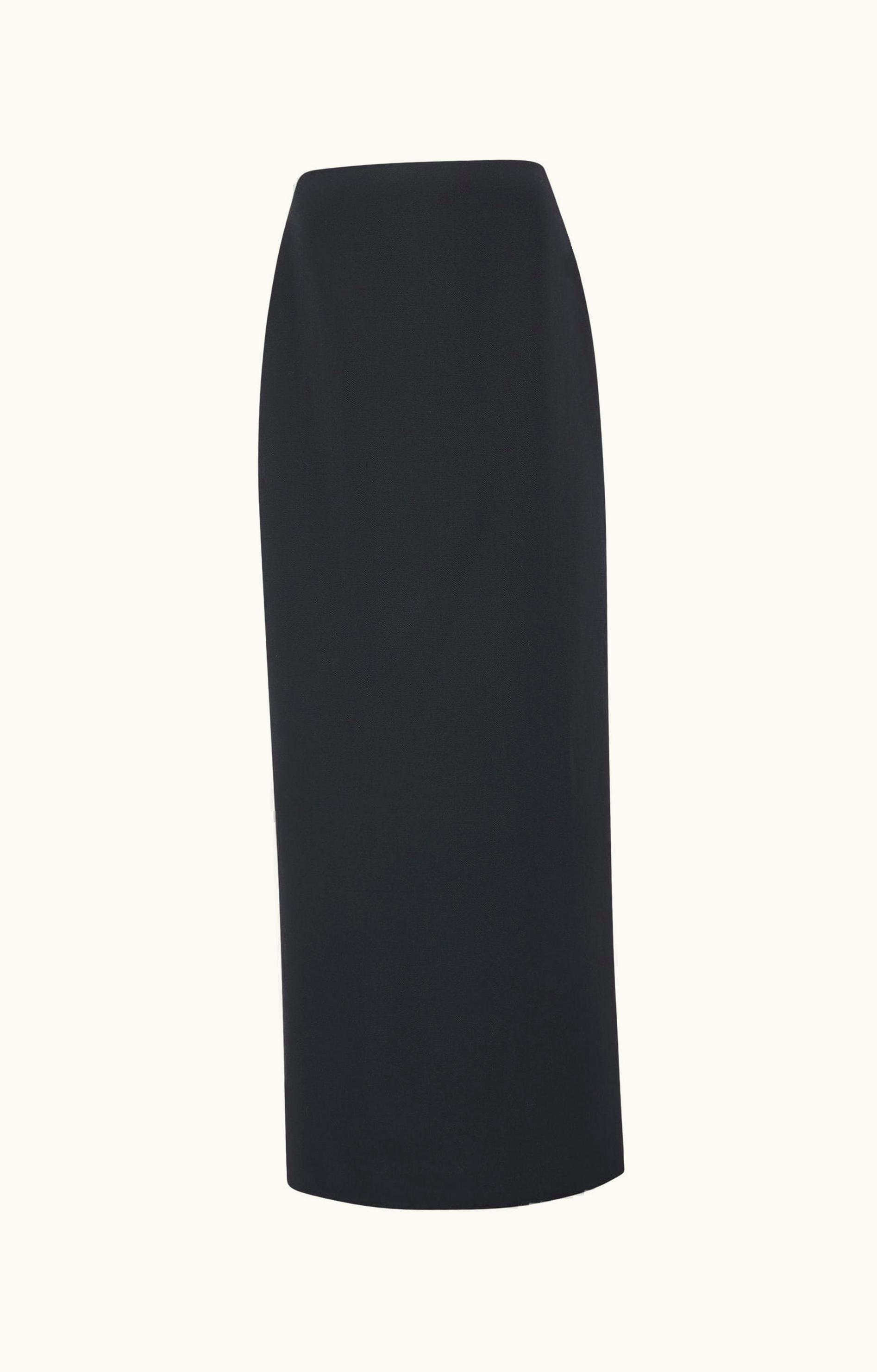 The Row The Row Bartelle Skirt Black In Wool And Mohair
