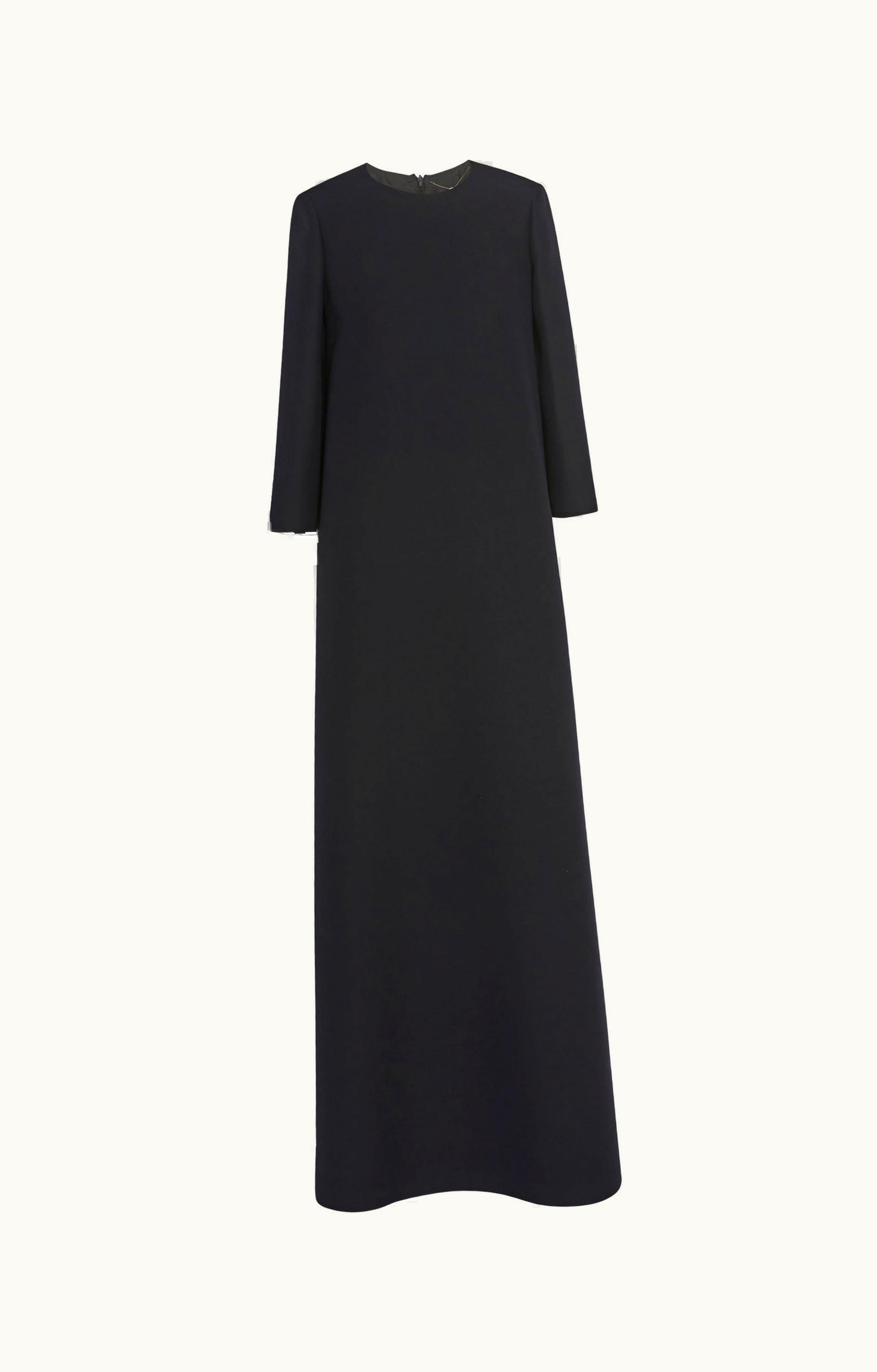 The Row The Row Stefos Dress Black In Wool And Silk