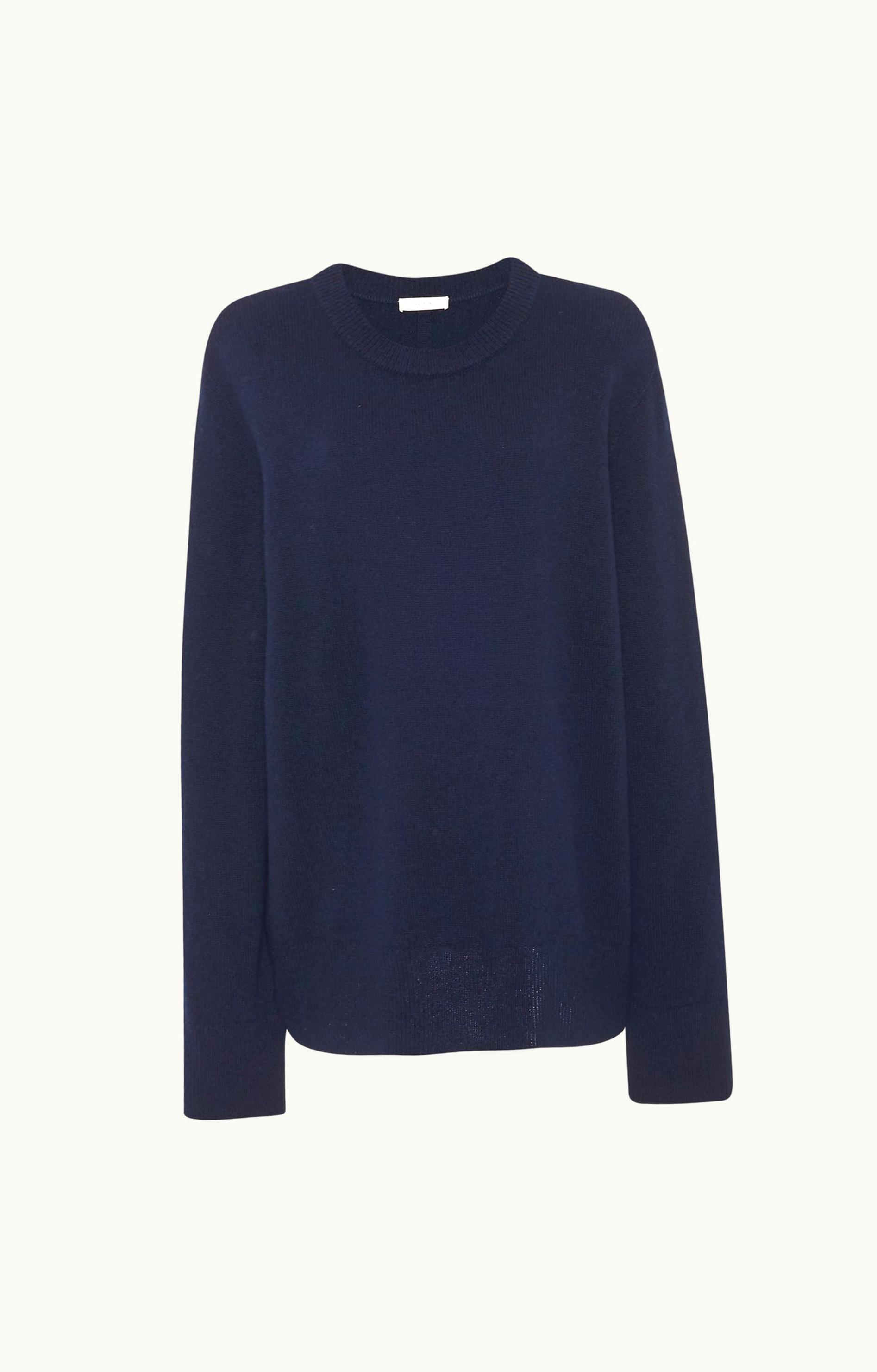 The Row The Row Sibem Top Blue In Wool And Cashmere