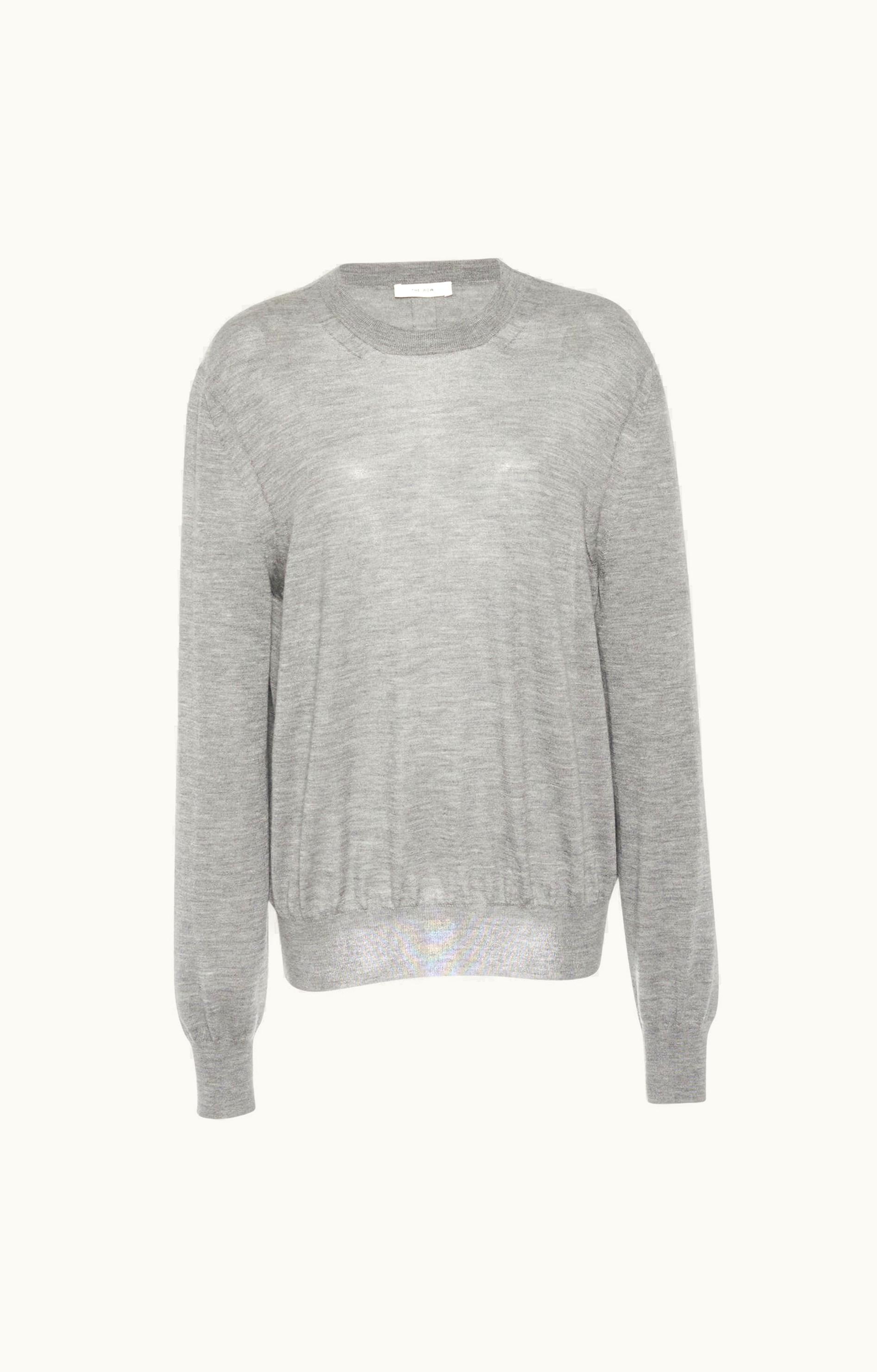 The Row The Row Islington Top Grey In Cashmere