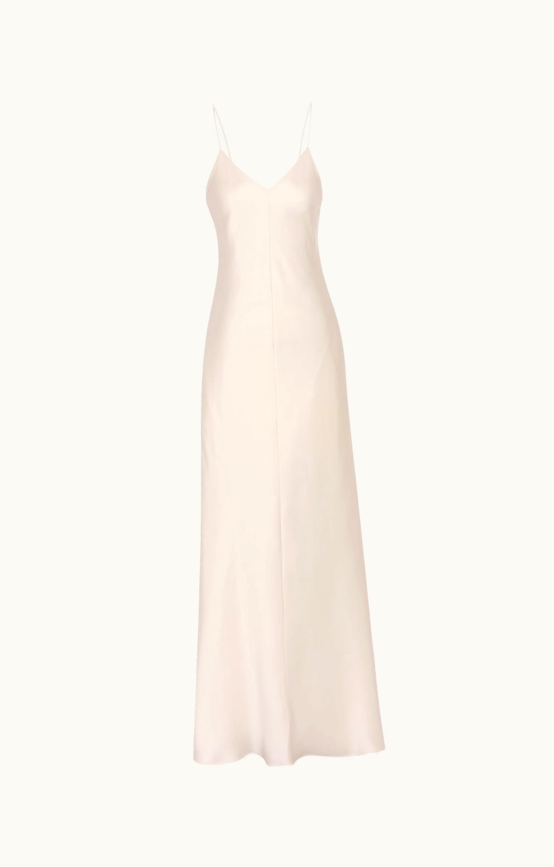 The Row The Row Guinevere Dress White In Silk