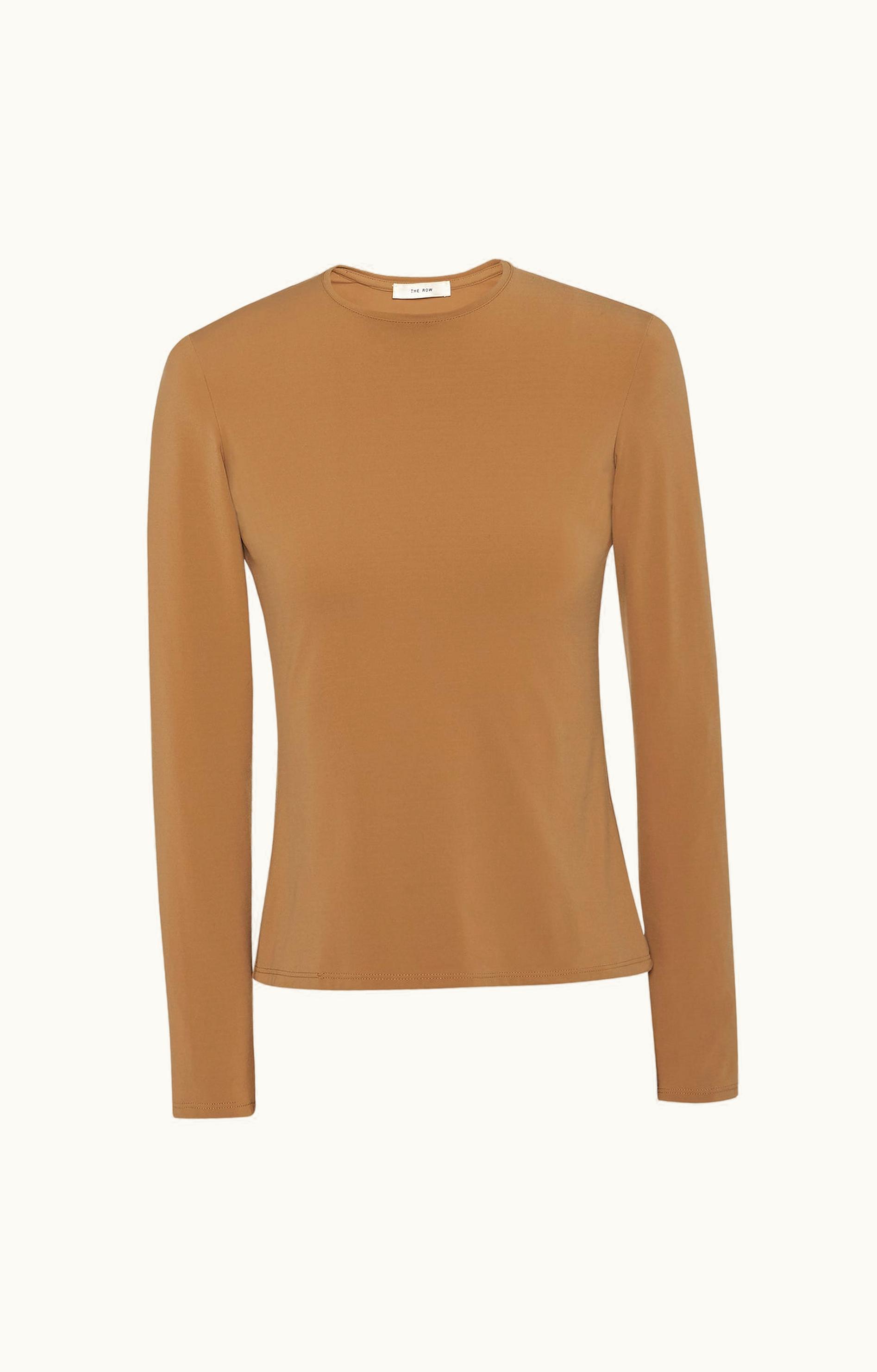 The Row The Row Iverness Top Tan In Jersey