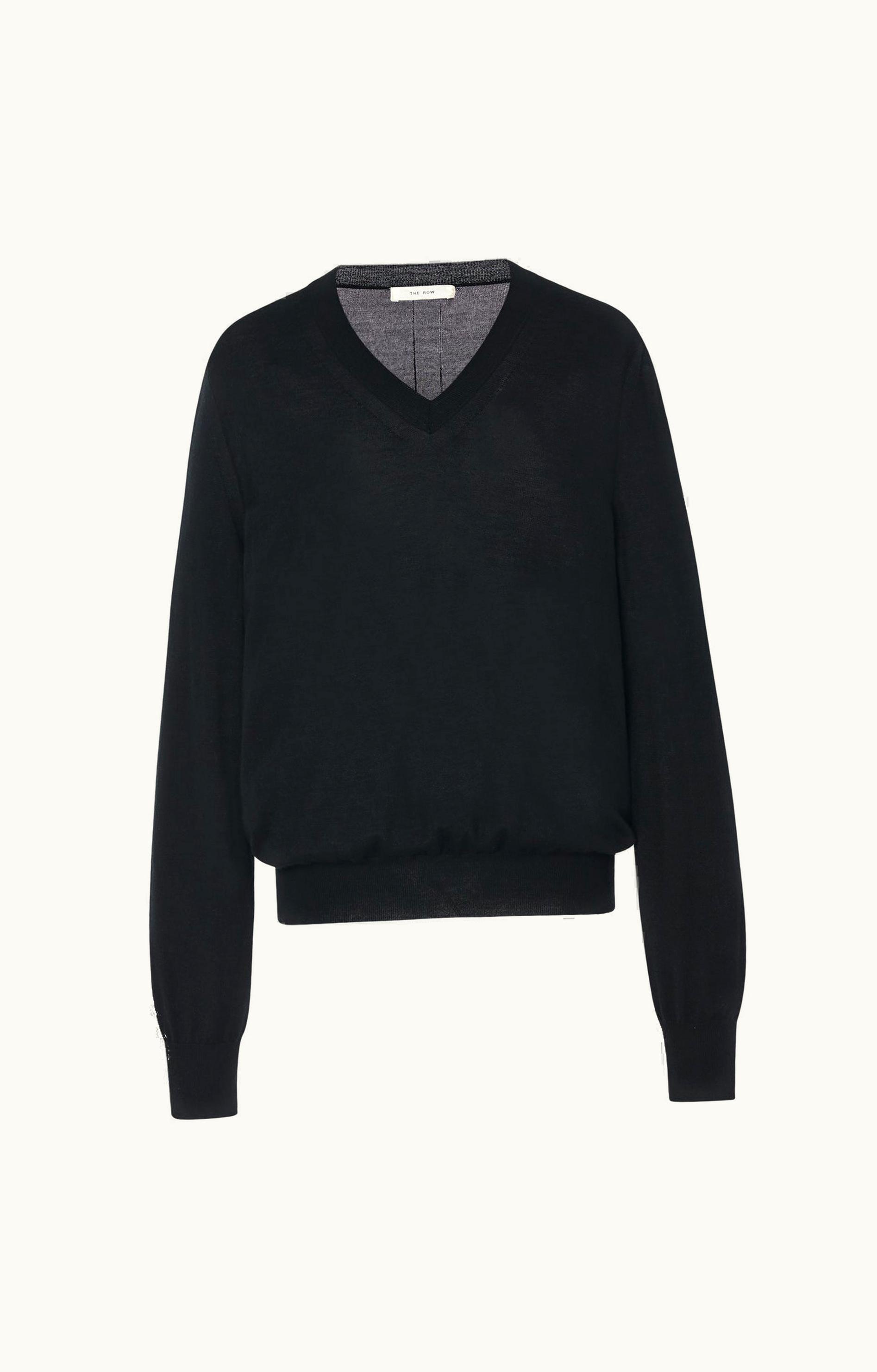 The Row The Row Stockwell Top Black In Cashmere
