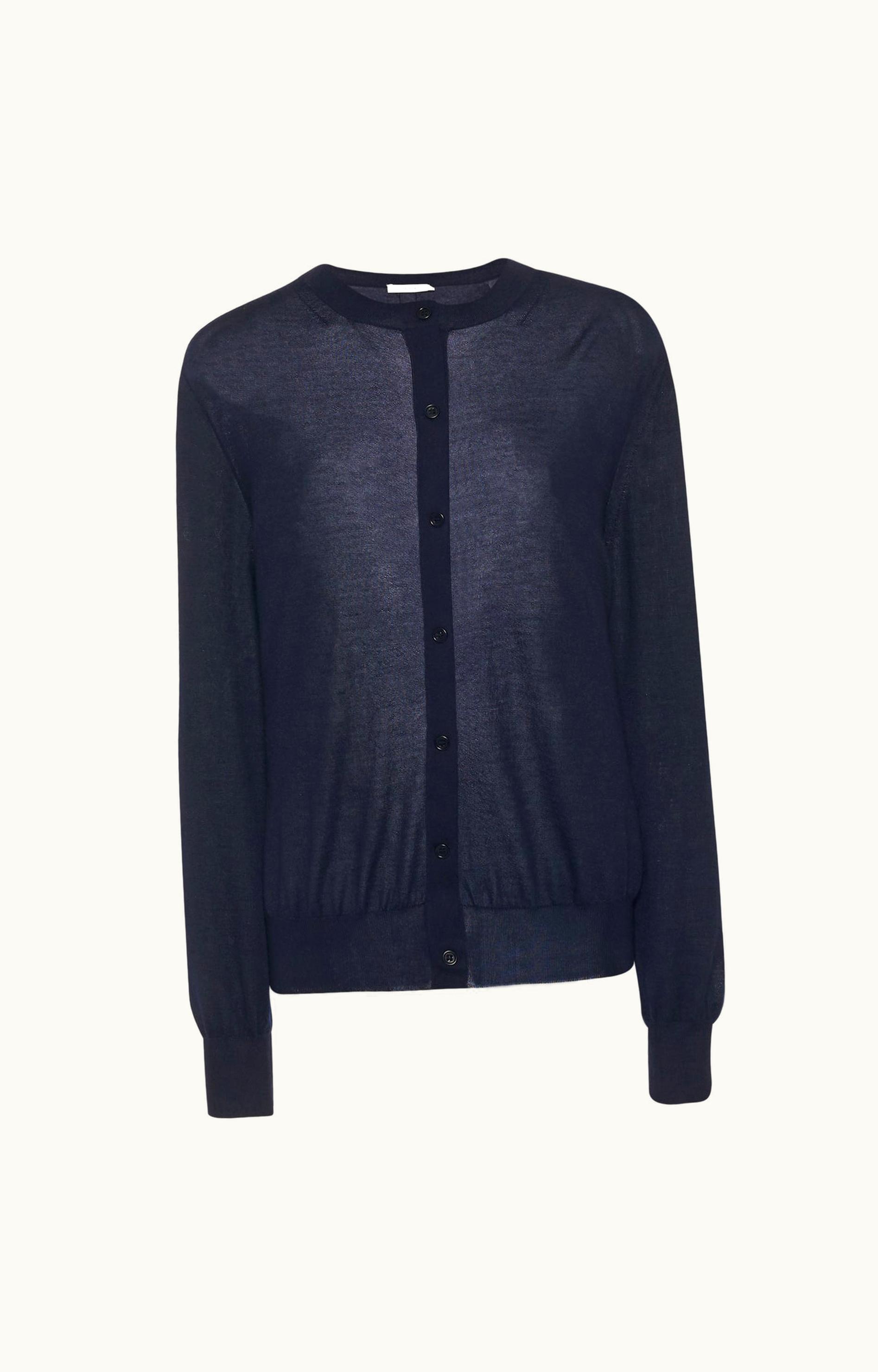 The Row The Row Battersea Cardigan Blue In Cashmere