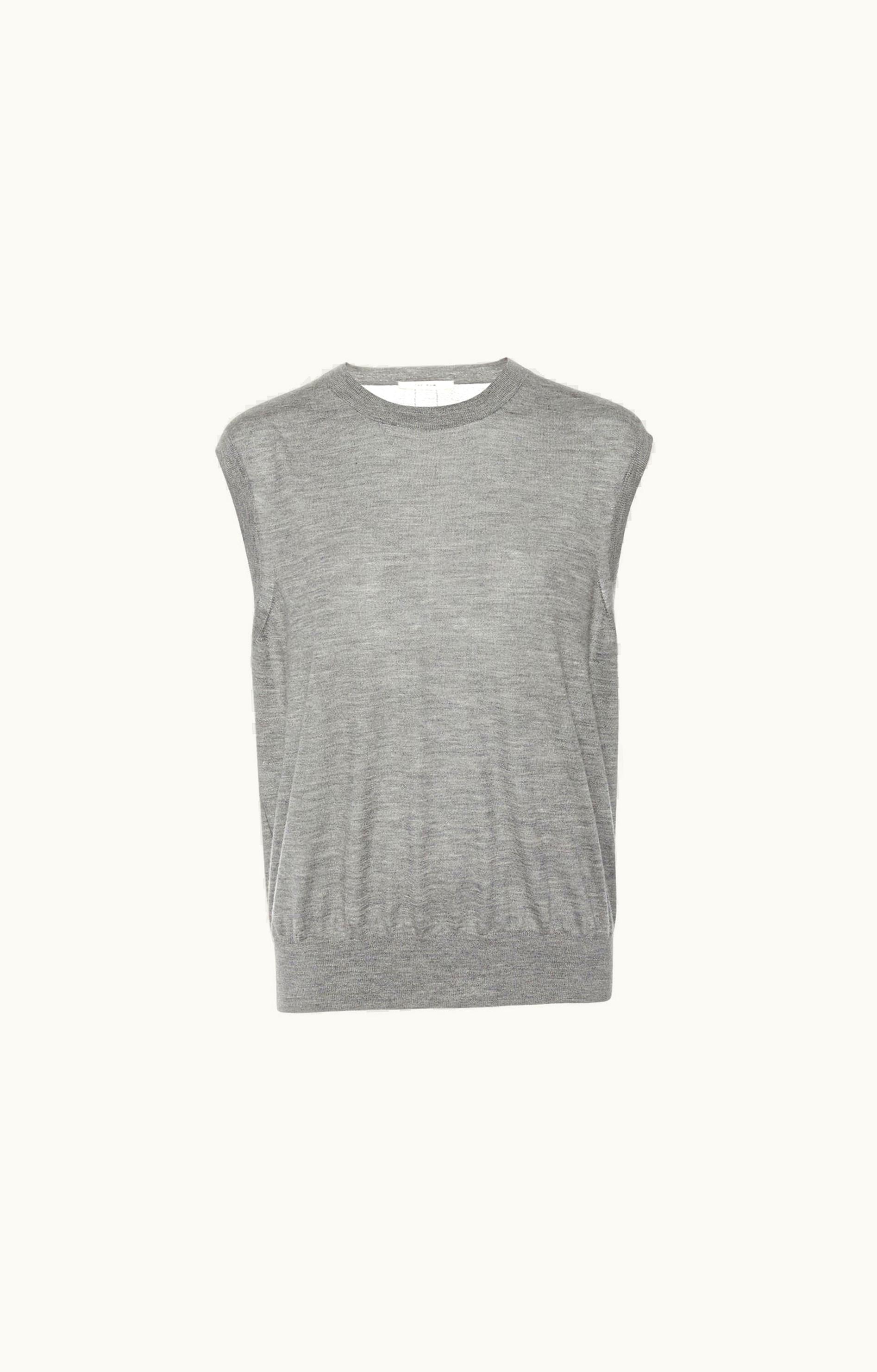 The Row The Row Balham Top Grey In Cashmere