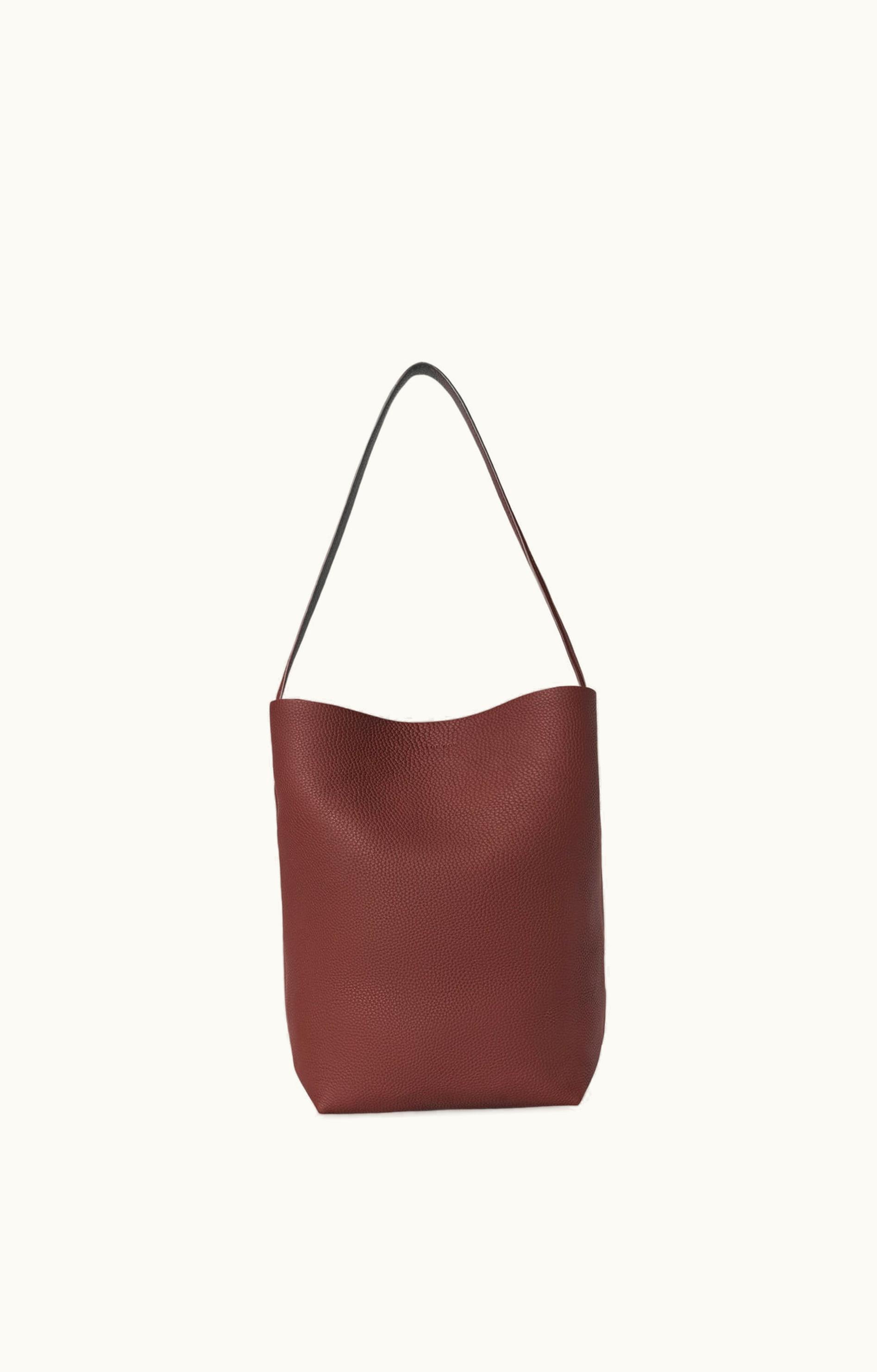 The Row The Row N / S Park Tote Bag Red Calfskin Leather