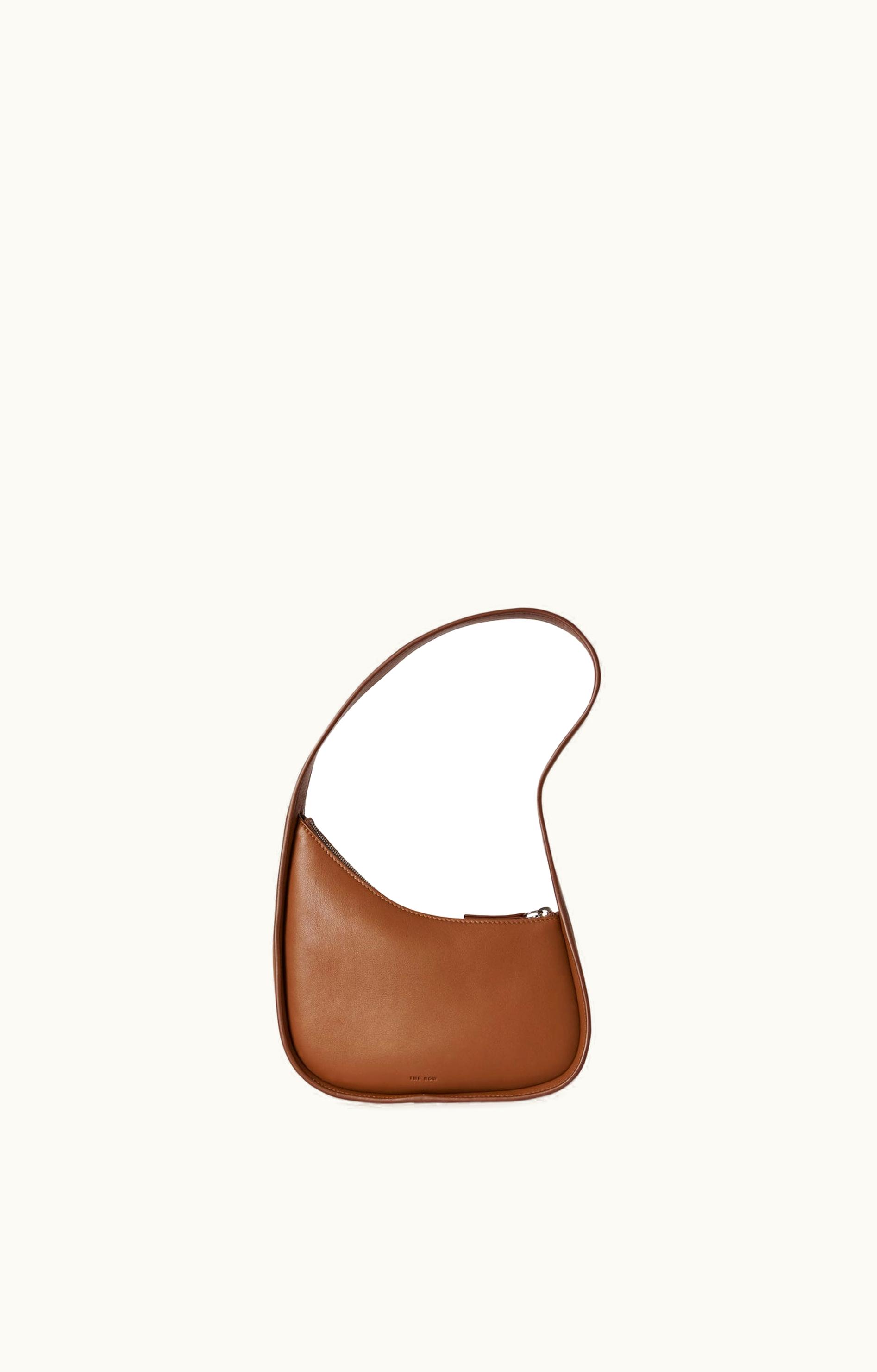 The Row The Row Half Moon Bag Tan In Leather