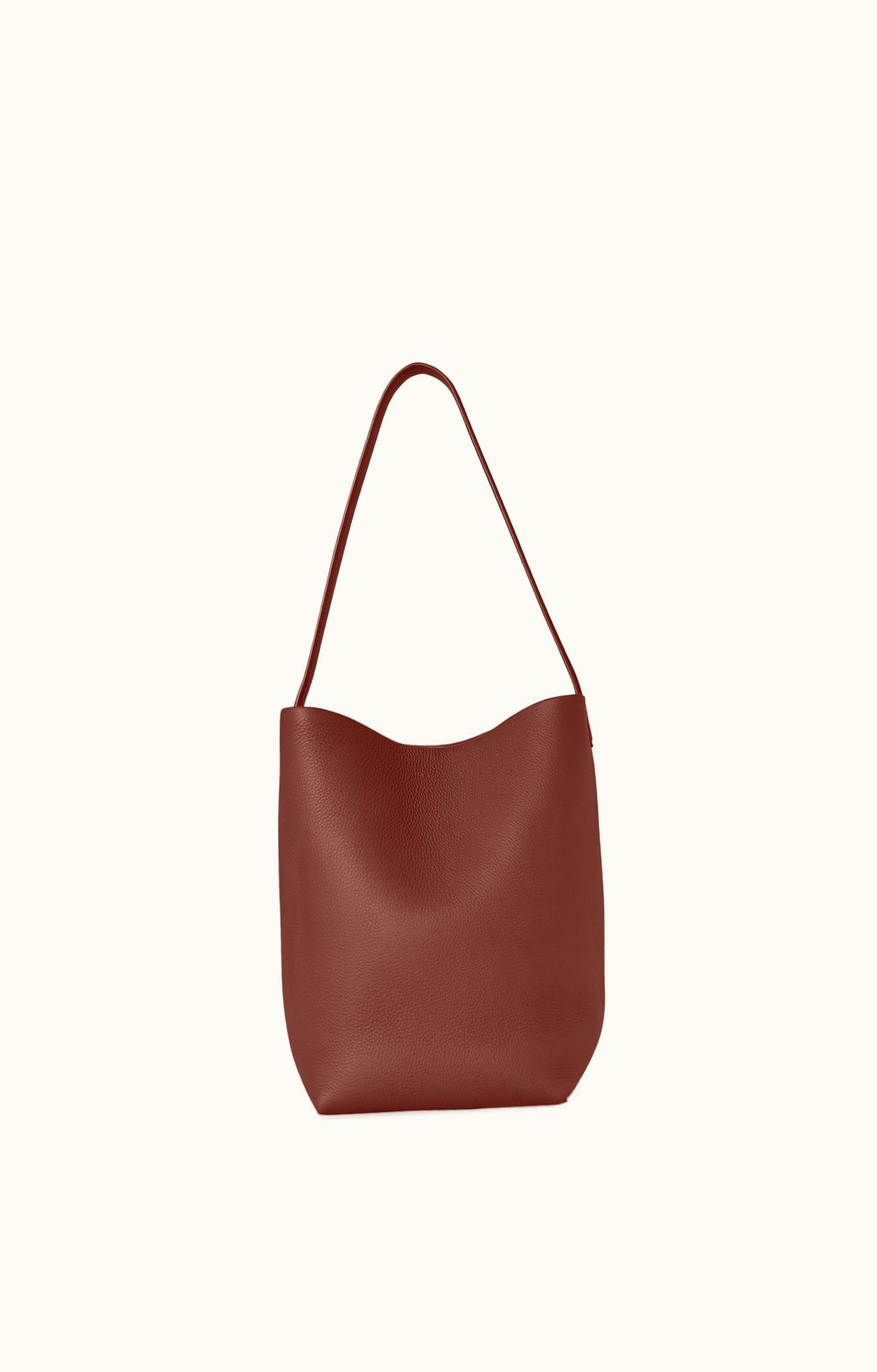 The Row The Row Park Tote Bag W1313L133CGNPL Medium N / S Calfskin Leather Red