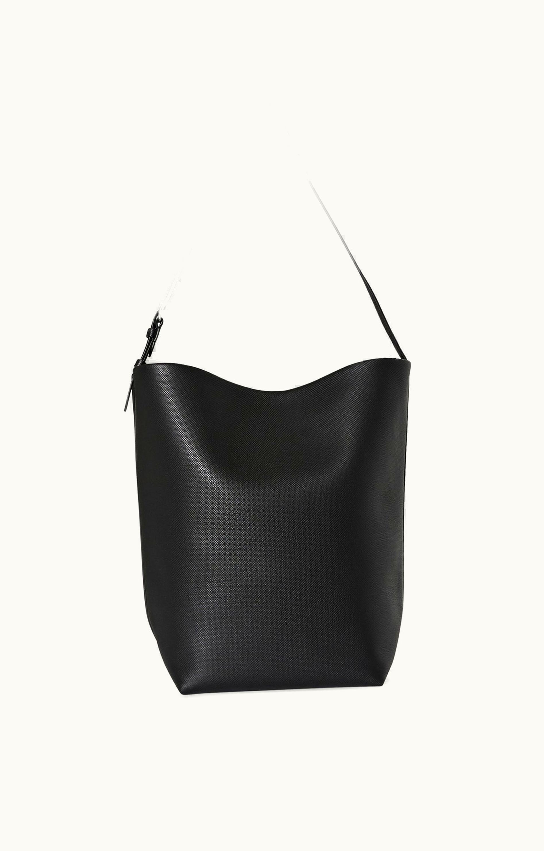 The Row The Row Large N / S Shoulder Bag Black In Leather