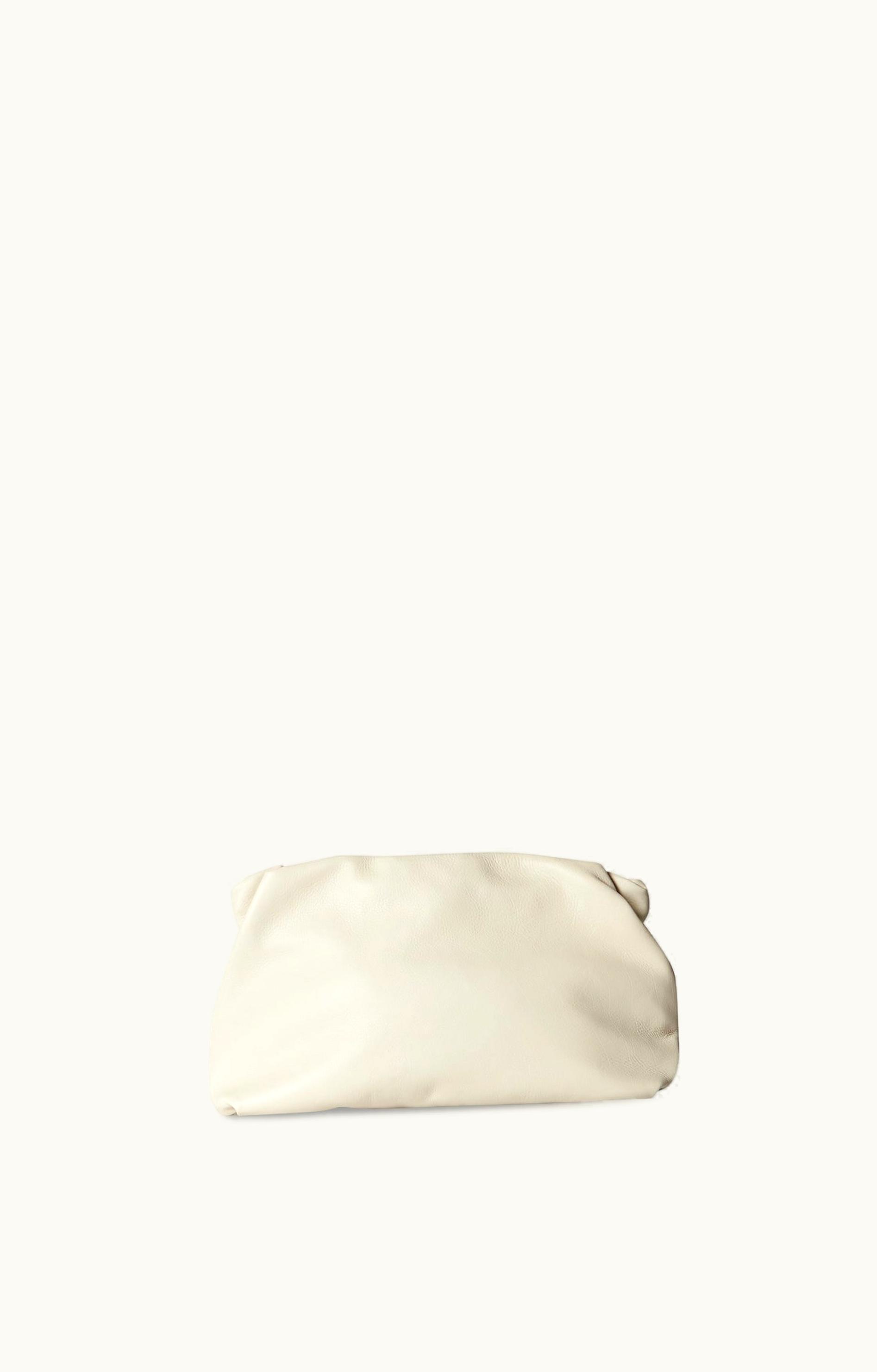 The Row The Row Bourse Clutch Bag White In Leather