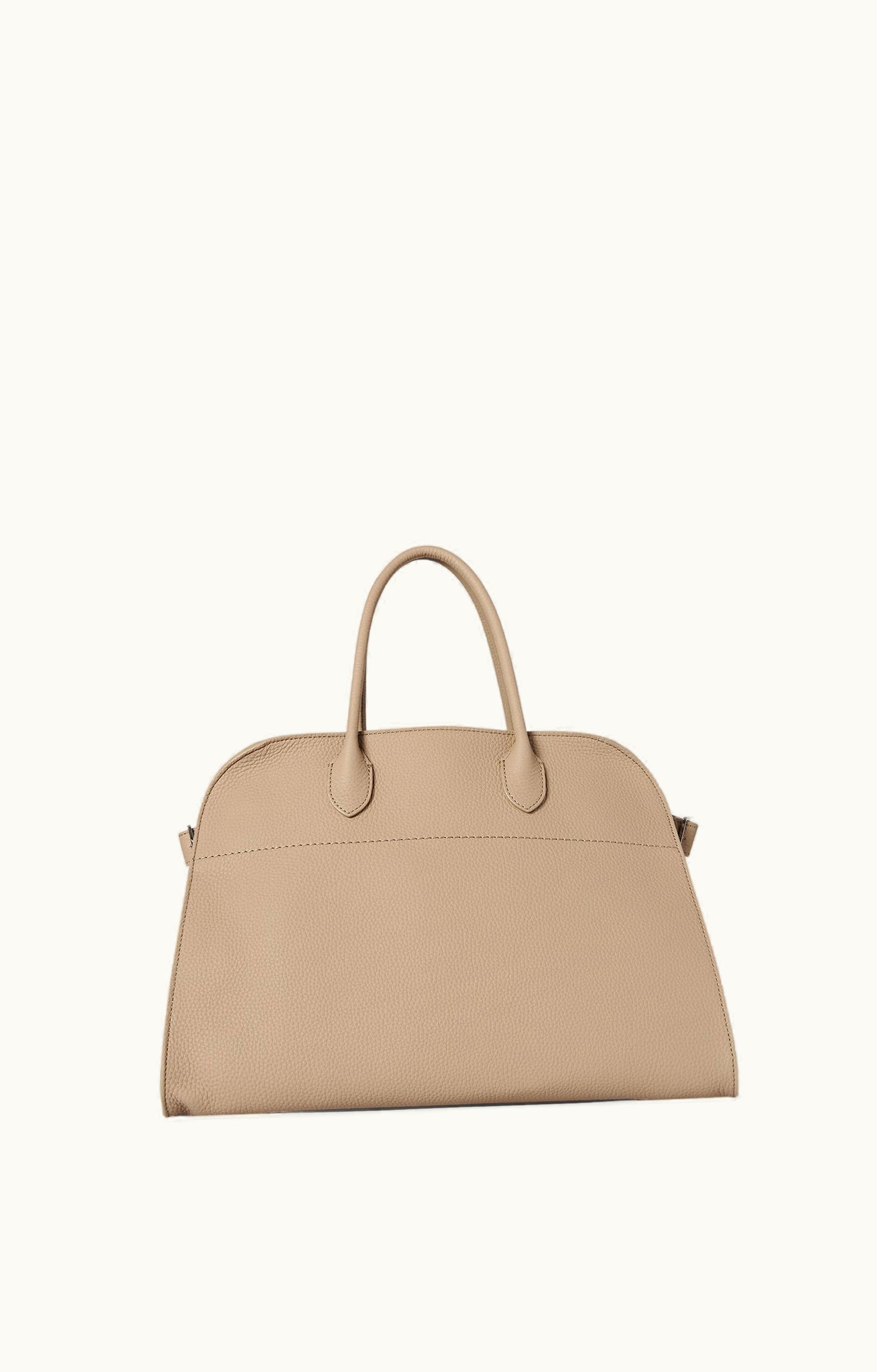 The Row The Row Soft Margaux 15 Bag Tan In Leather