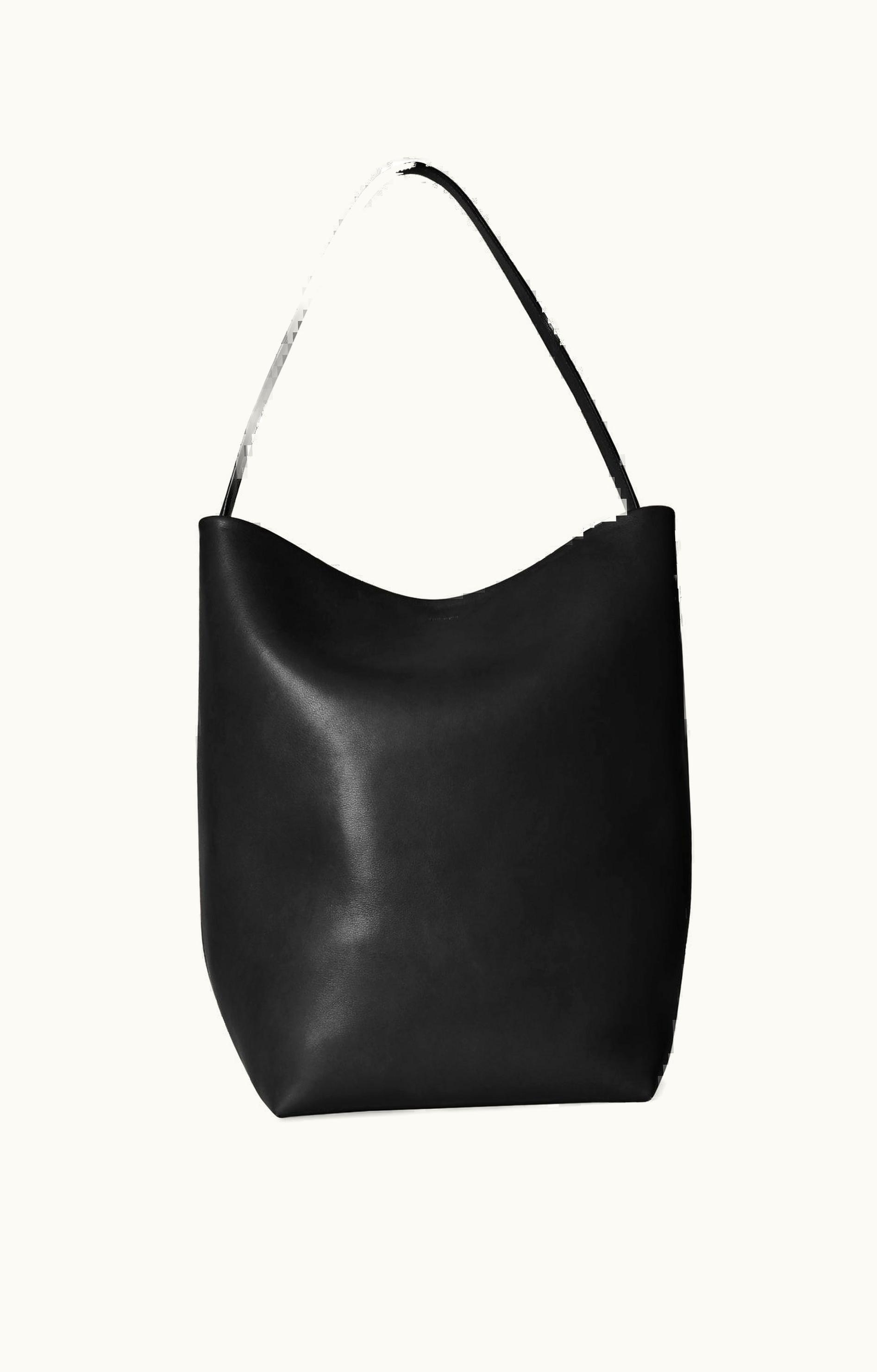 The Row The Row W1273L72BLPL Park Tote Bag Large N / S Leather Black