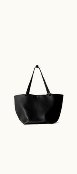 The Row The Row Park Tote Three Bag Leather Luxe Black
