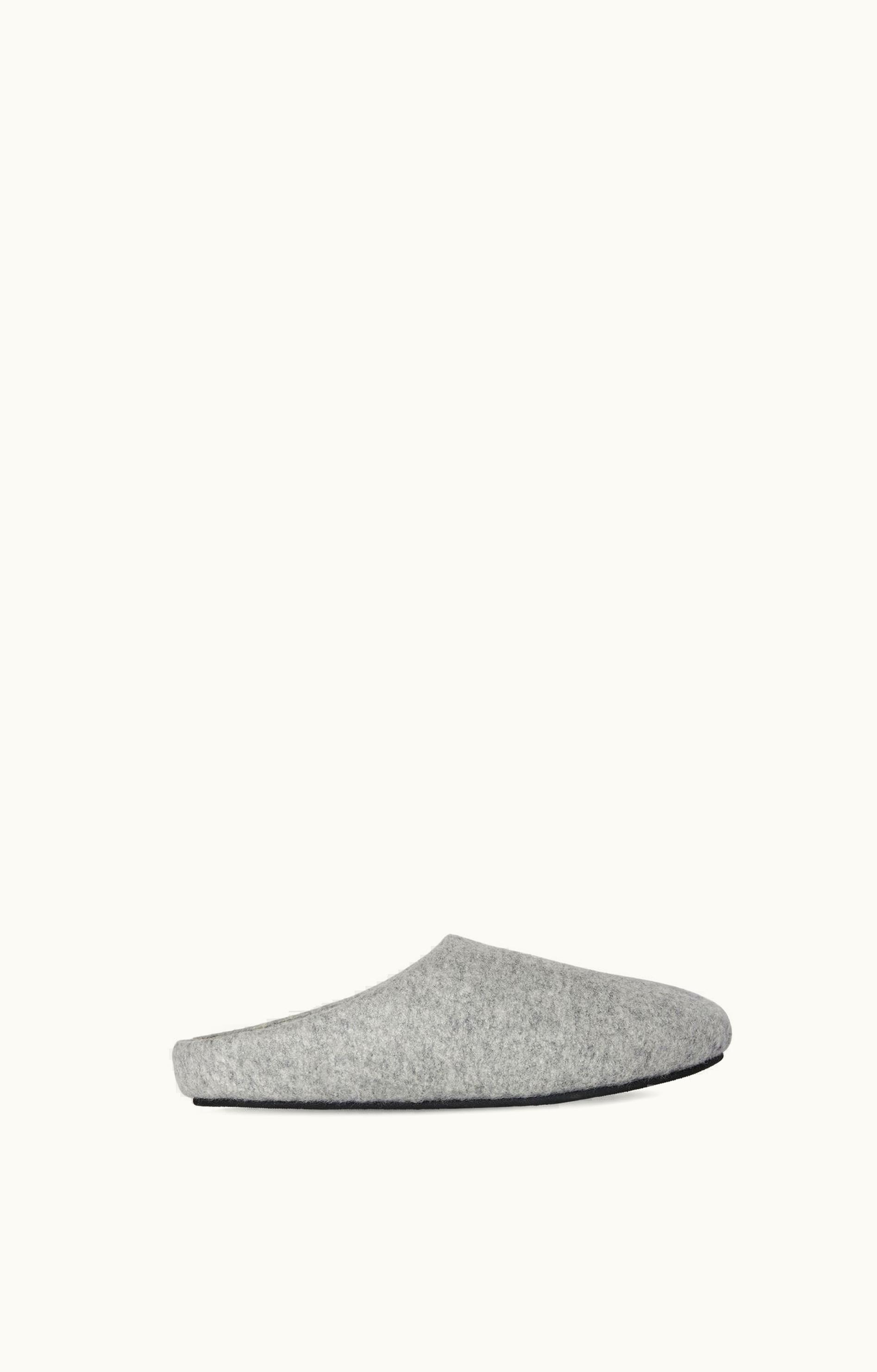 The Row The Row Hugo Slide Grey In Virgin Wool And Cashmere