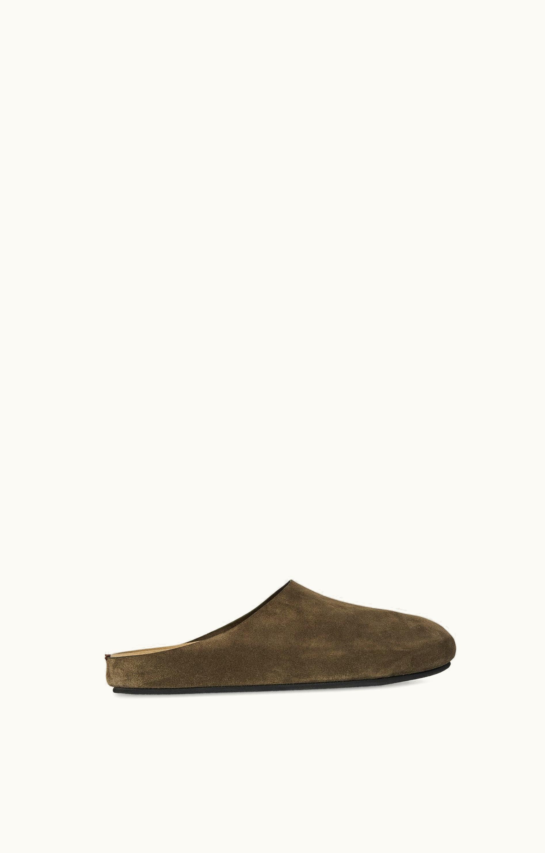 The Row The Row F1486L25ASH Hugo Clog Suede Grey