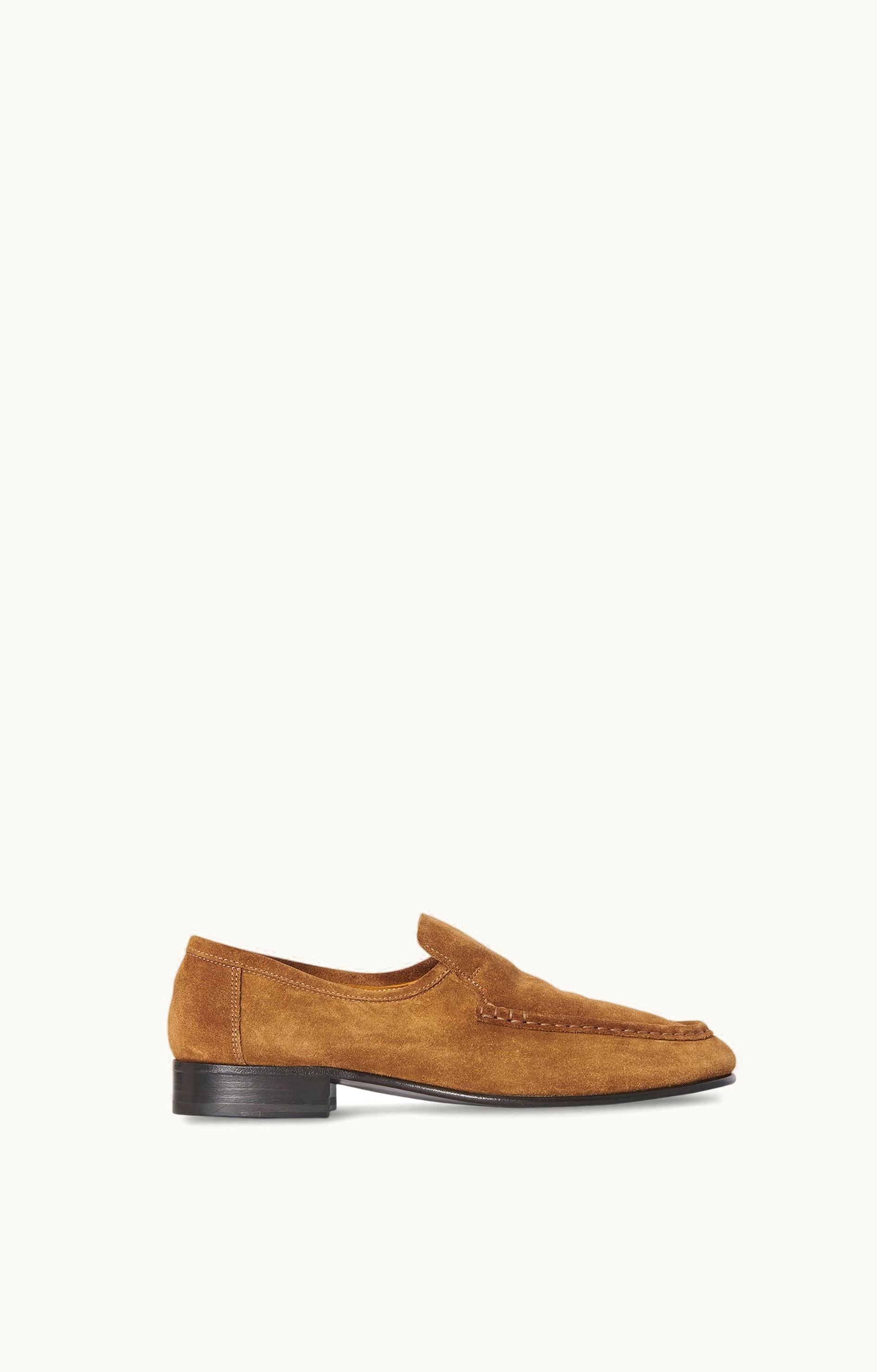 The Row The Row New Soft Loafer Tan In Suede