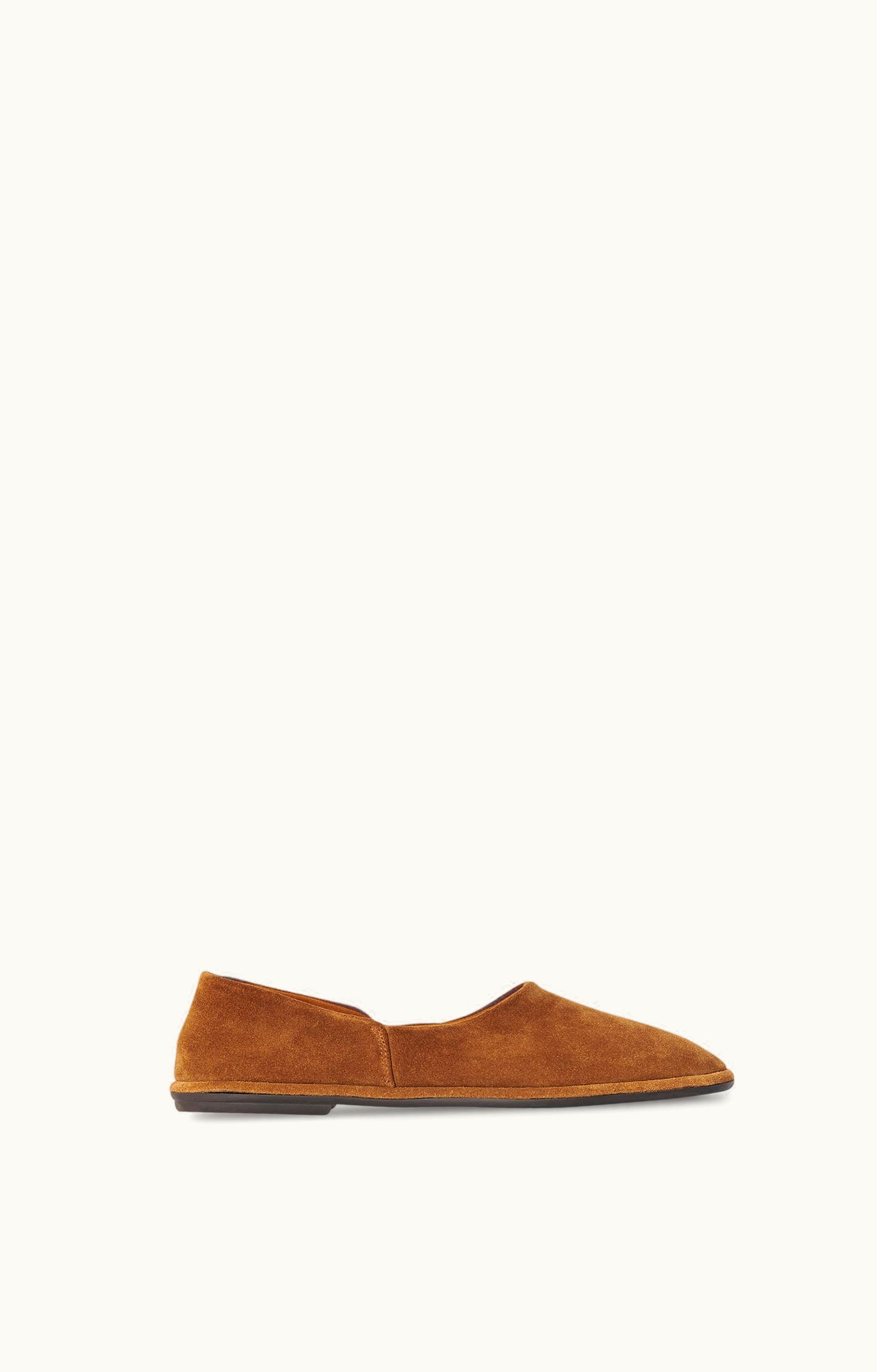 The Row The Row Canal Loafer Slip On Suede Tan