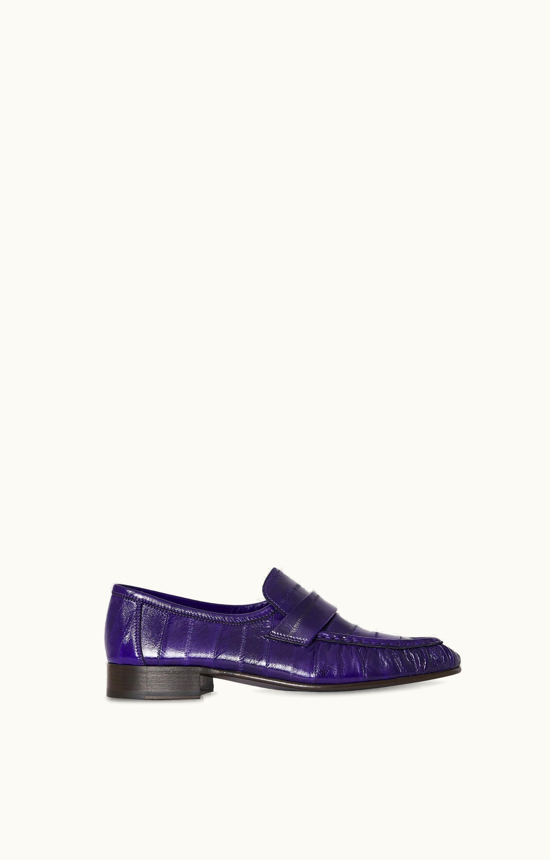 The Row The Row Soft Loafer Purple In Eel