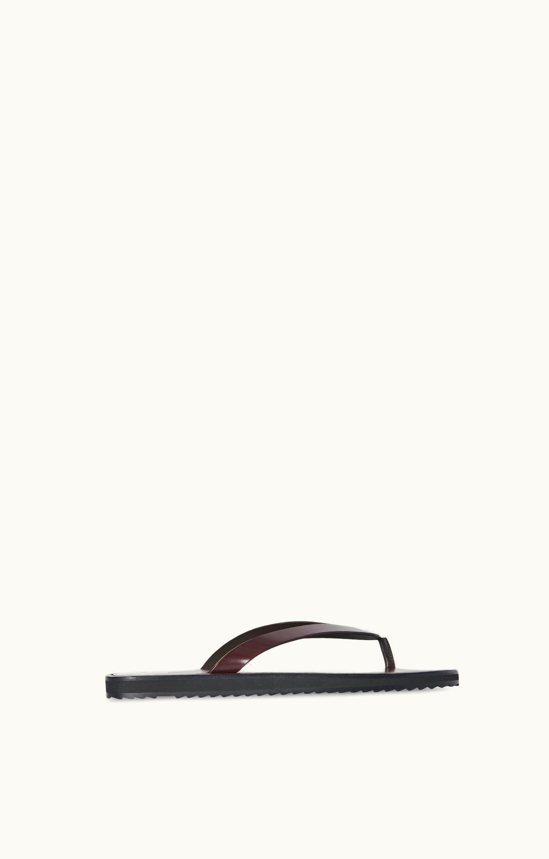 The Row The Row City Flip Flop Red In Leather