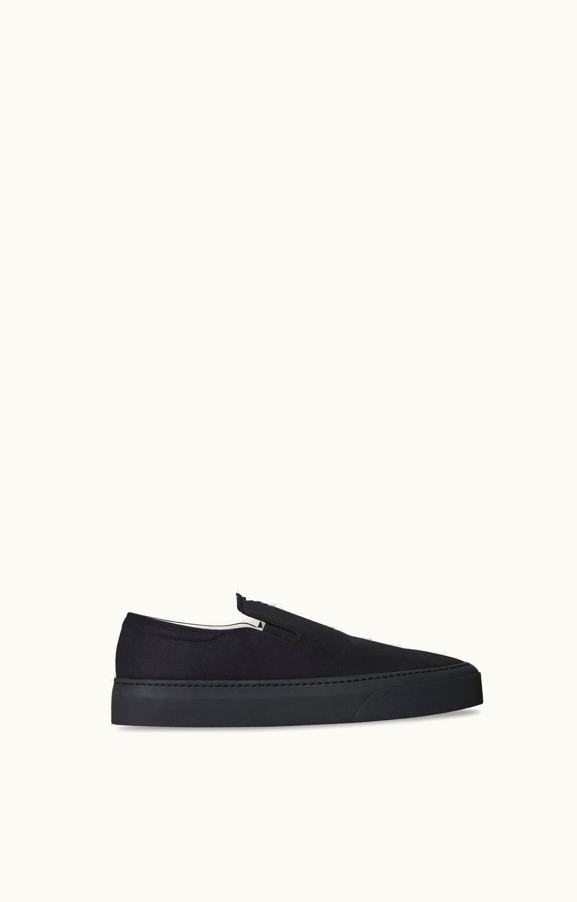 The Row The Row F1179V20BWB Casual Slip-On Sneaker Black In Cotton Blend