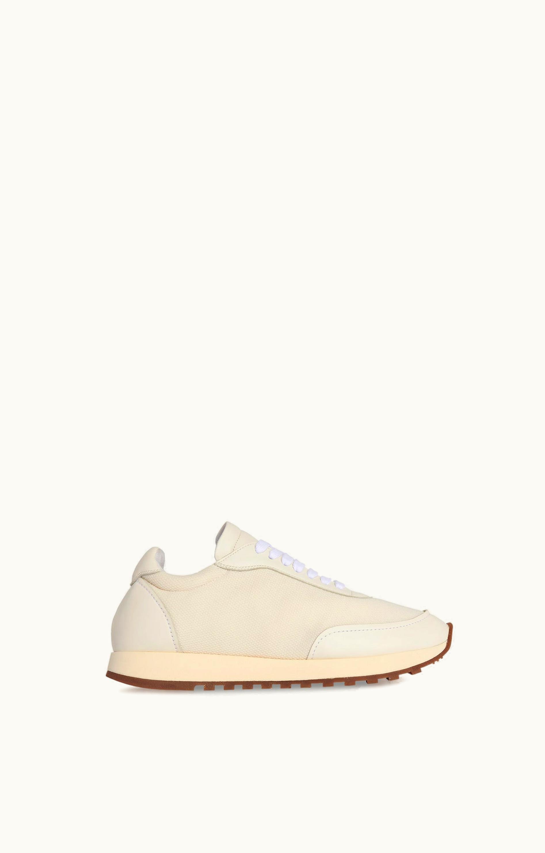 The Row The Row Owen Runner White In Leather And Nylon