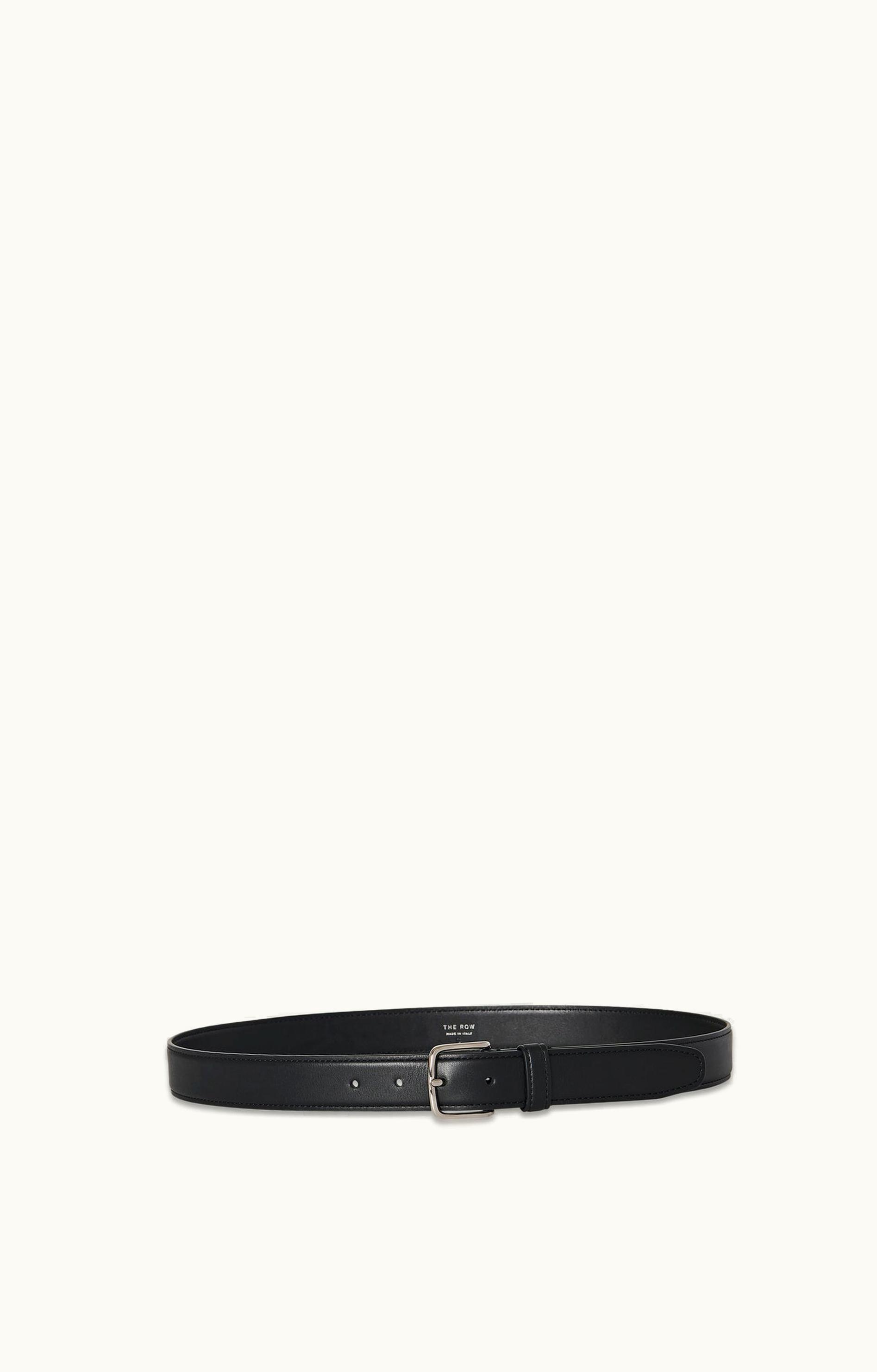 The Row The Row Classic Belt Black In Leather Luxe Edition