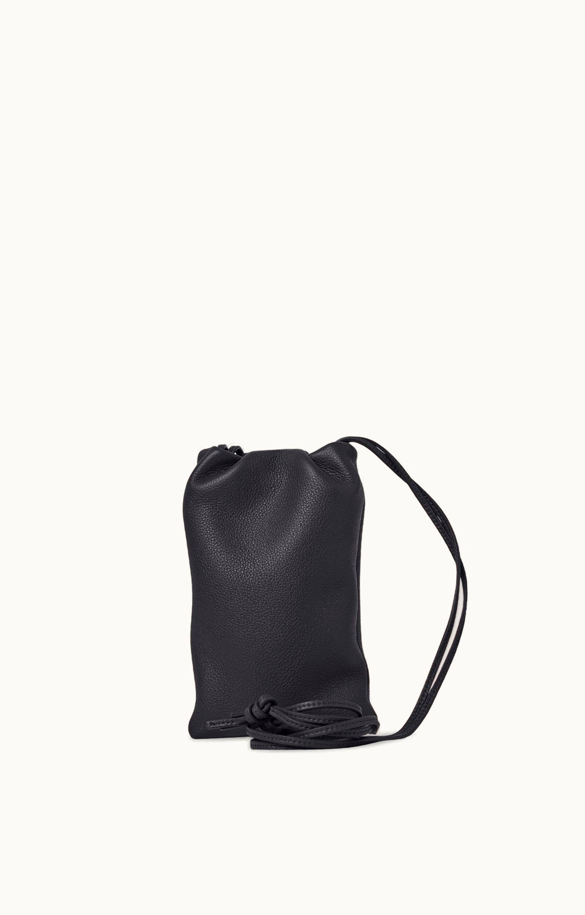 The Row The Row W1418L129BLPL Phone Case Calfskin Leather Black