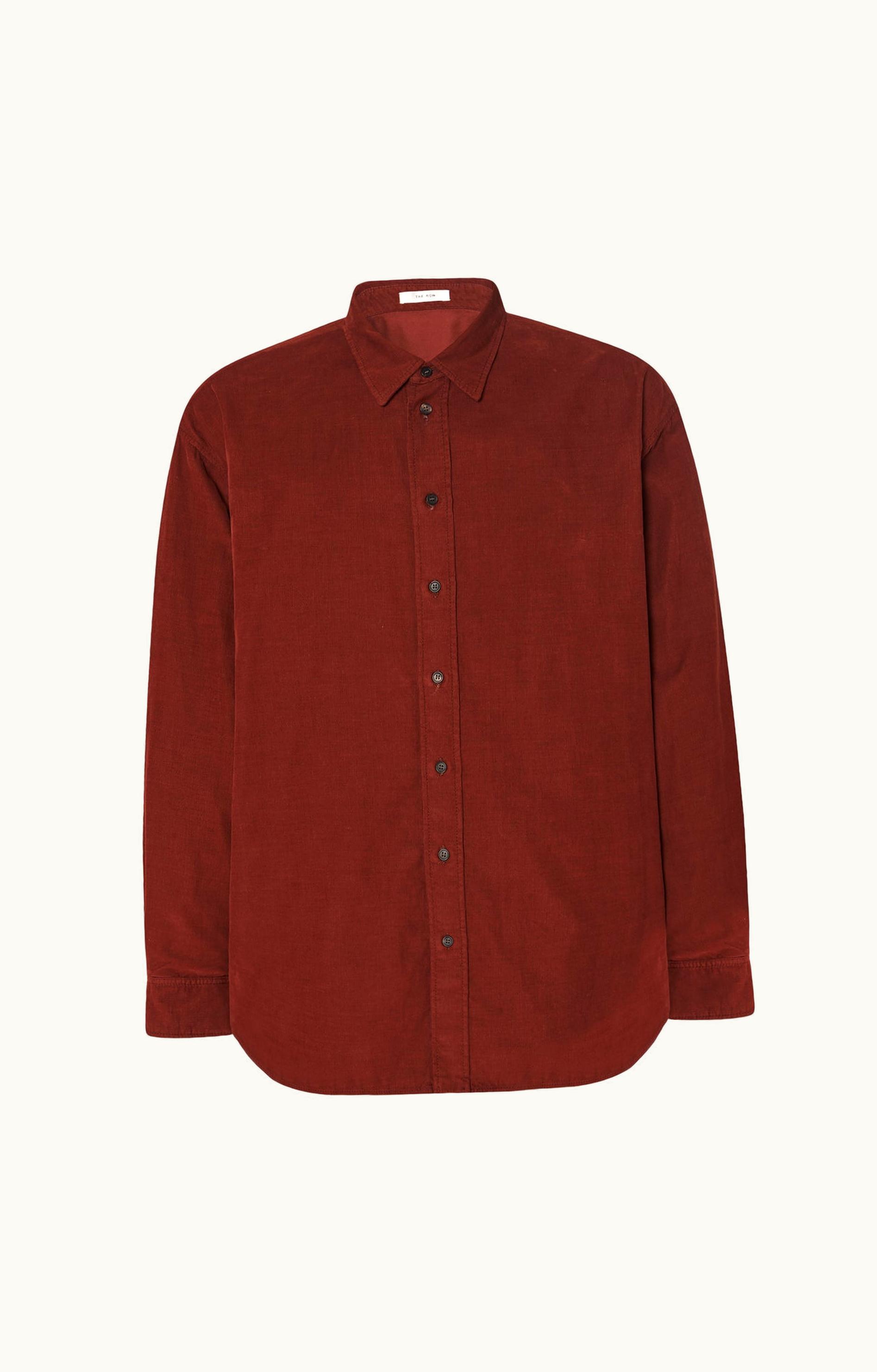 The Row The Row Penn Shirt Orange In Corduroy