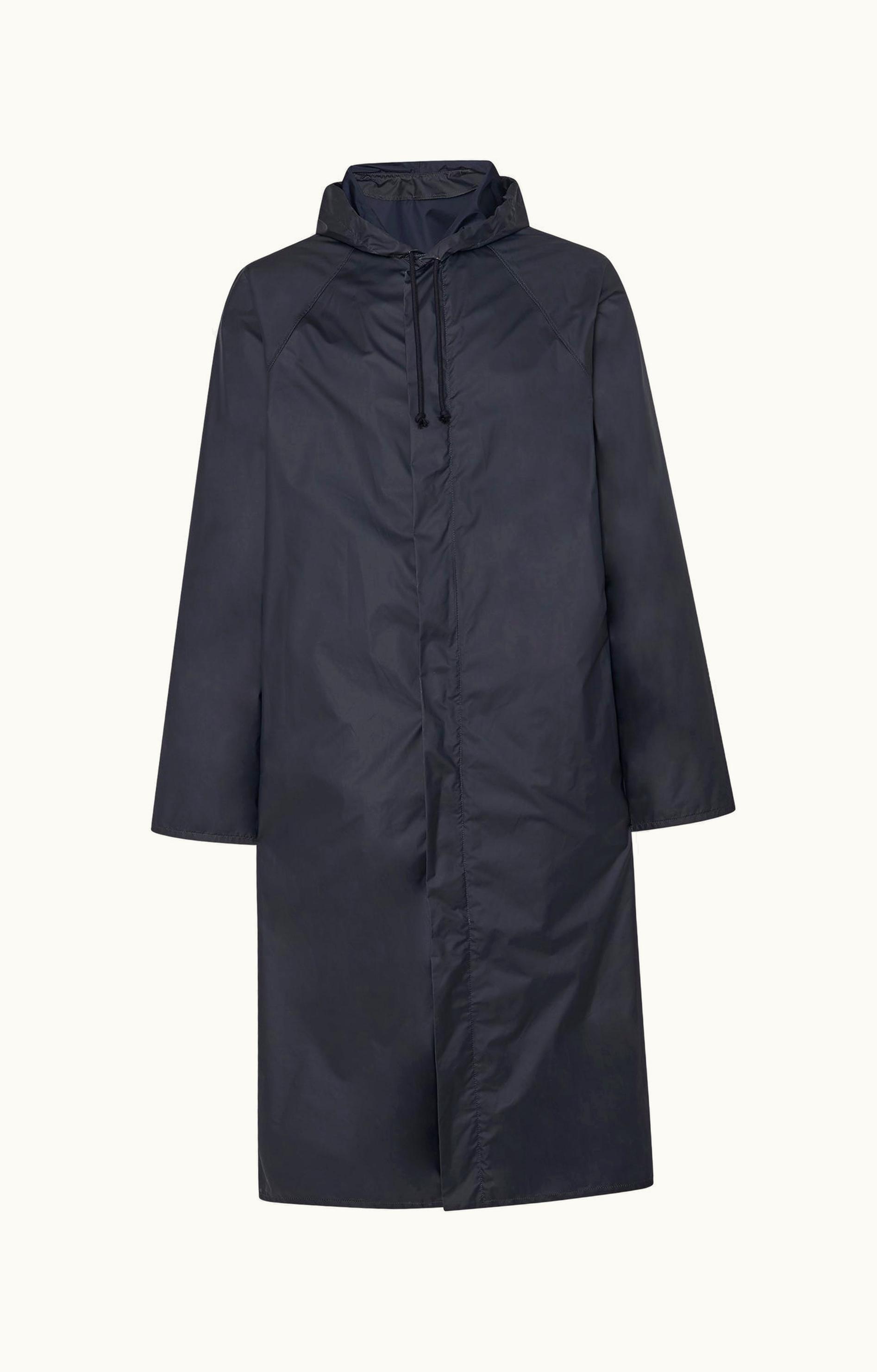 The Row The Row Brogan Coat Blue In Nylon