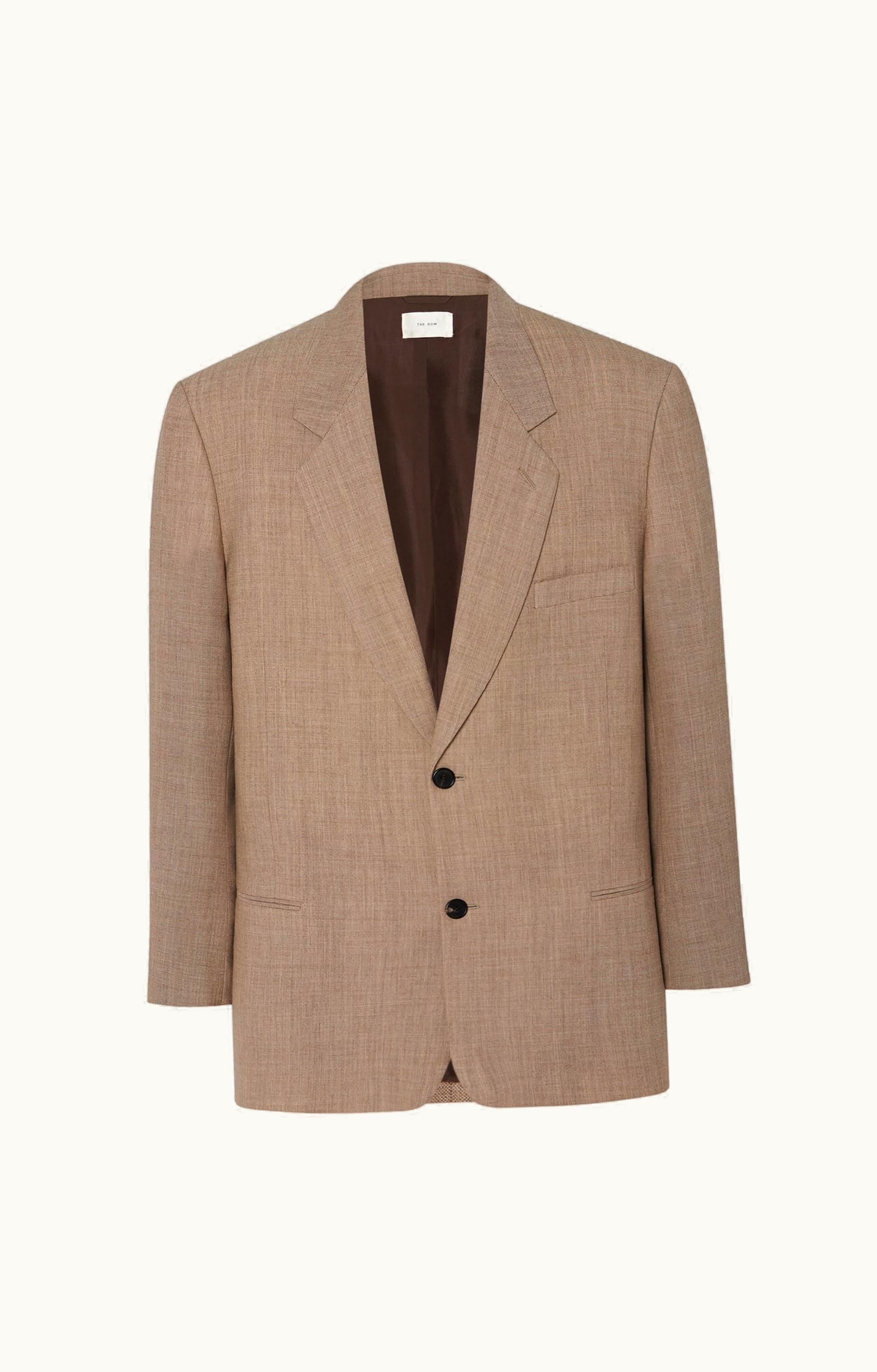 The Row The Row Abram Coat Wool Canvas Single-Breasted Brown