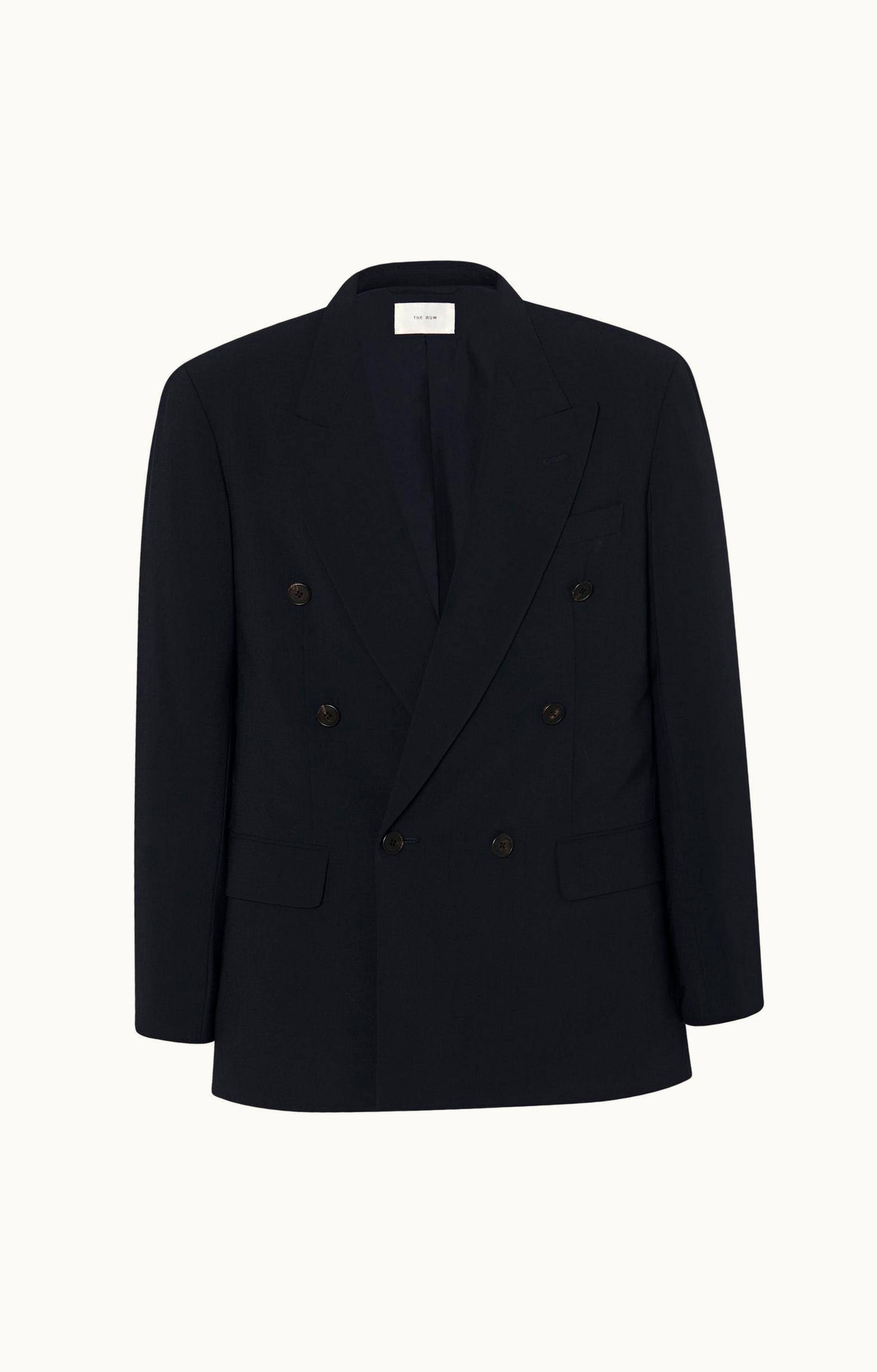 The Row The Row Marri Jacket Blue In Polyester And Wool