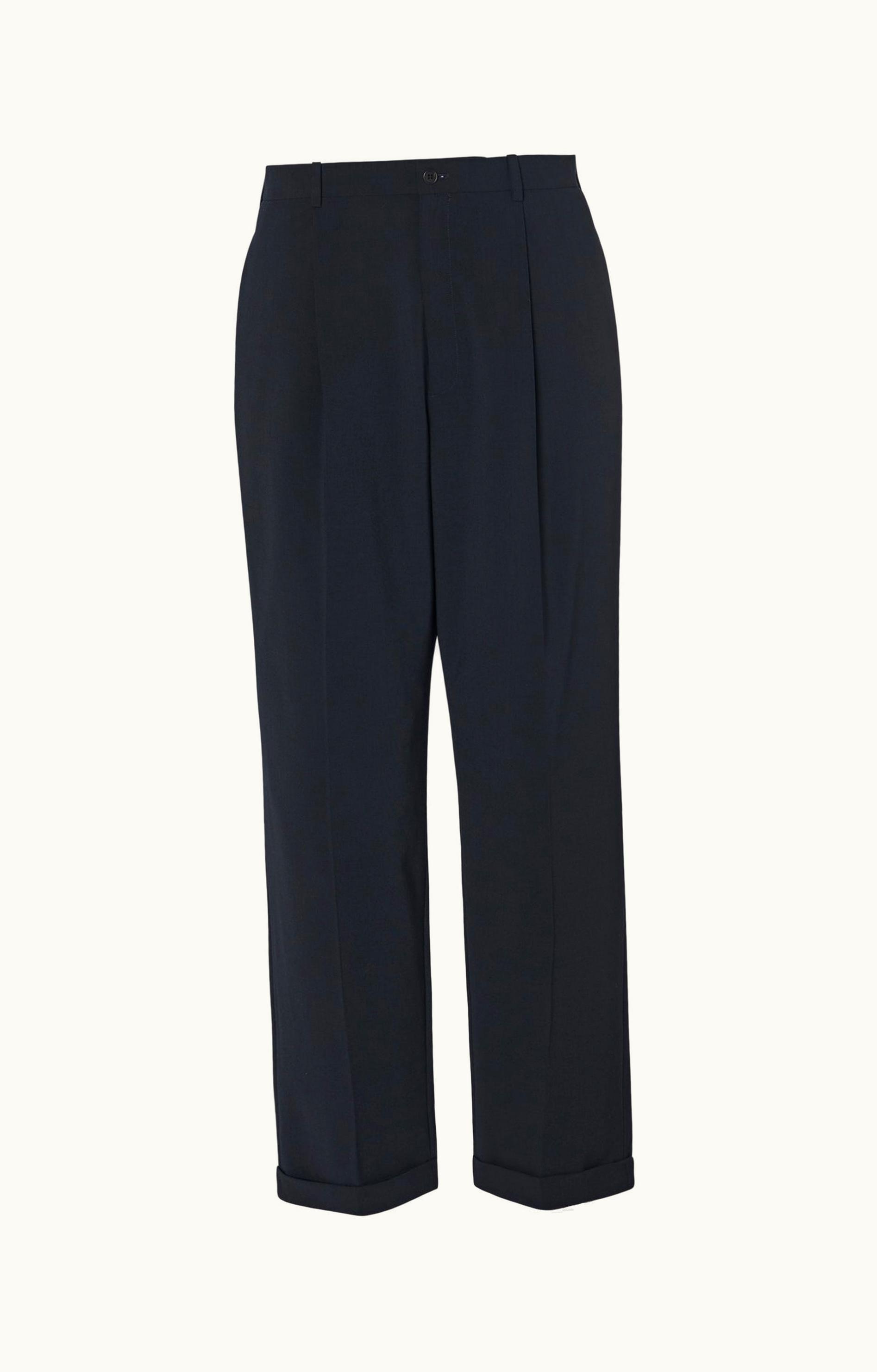 The Row The Row Keenan Pant Blue In Polyester And Wool