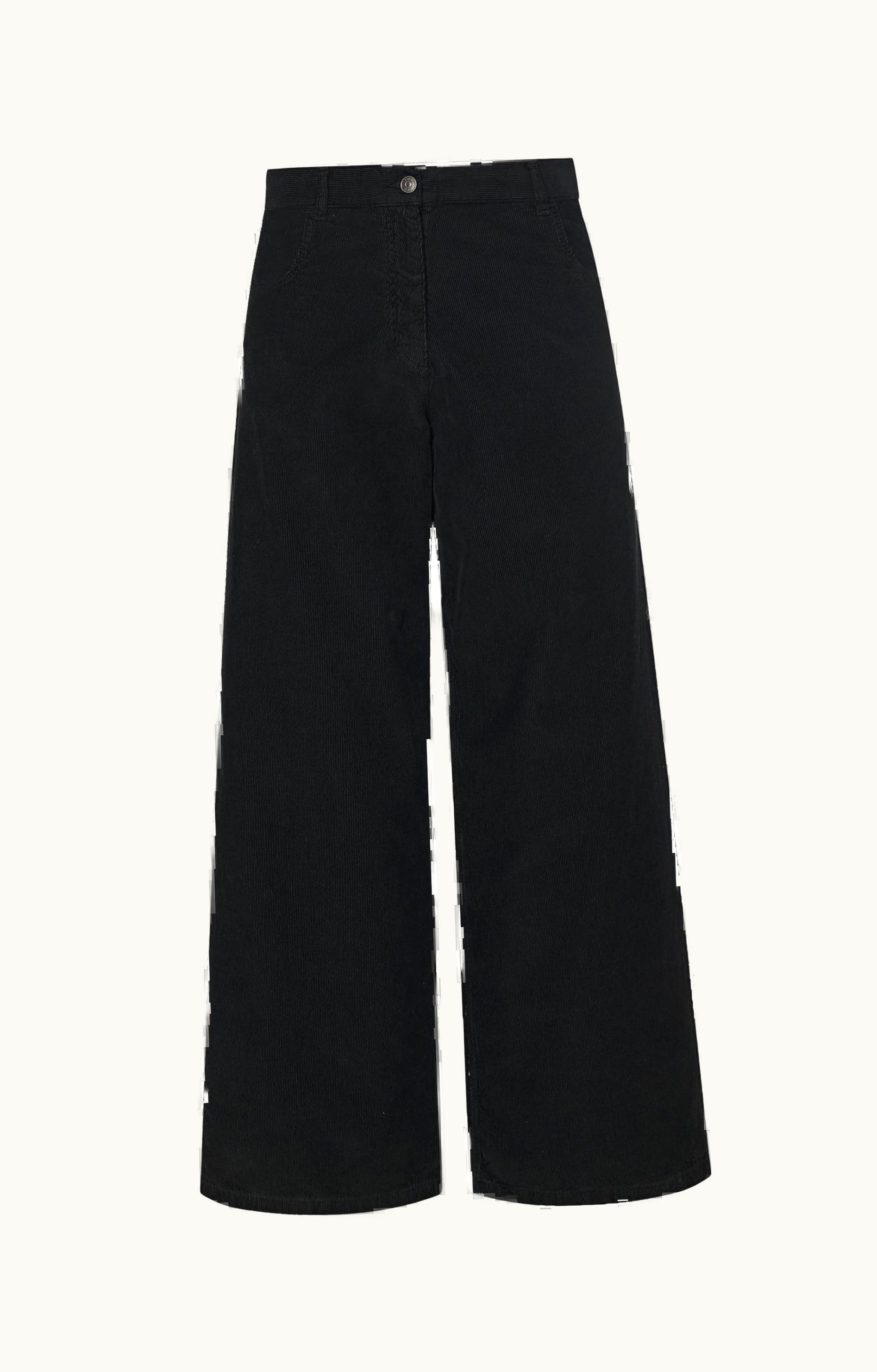 The Row The Row Chani Pant Black In Corduroy