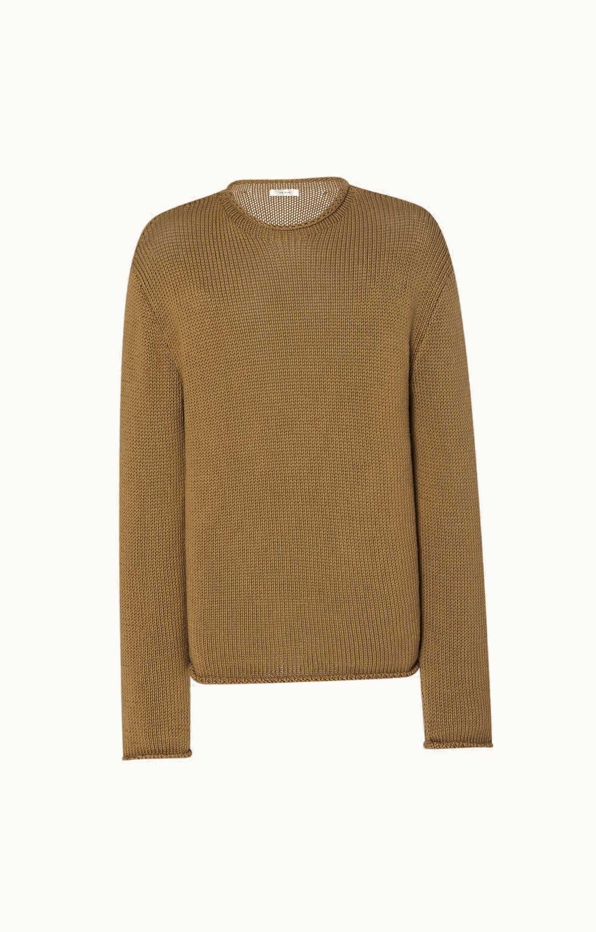 The Row The Row Anteo Top Tan In Cotton And Cashmere