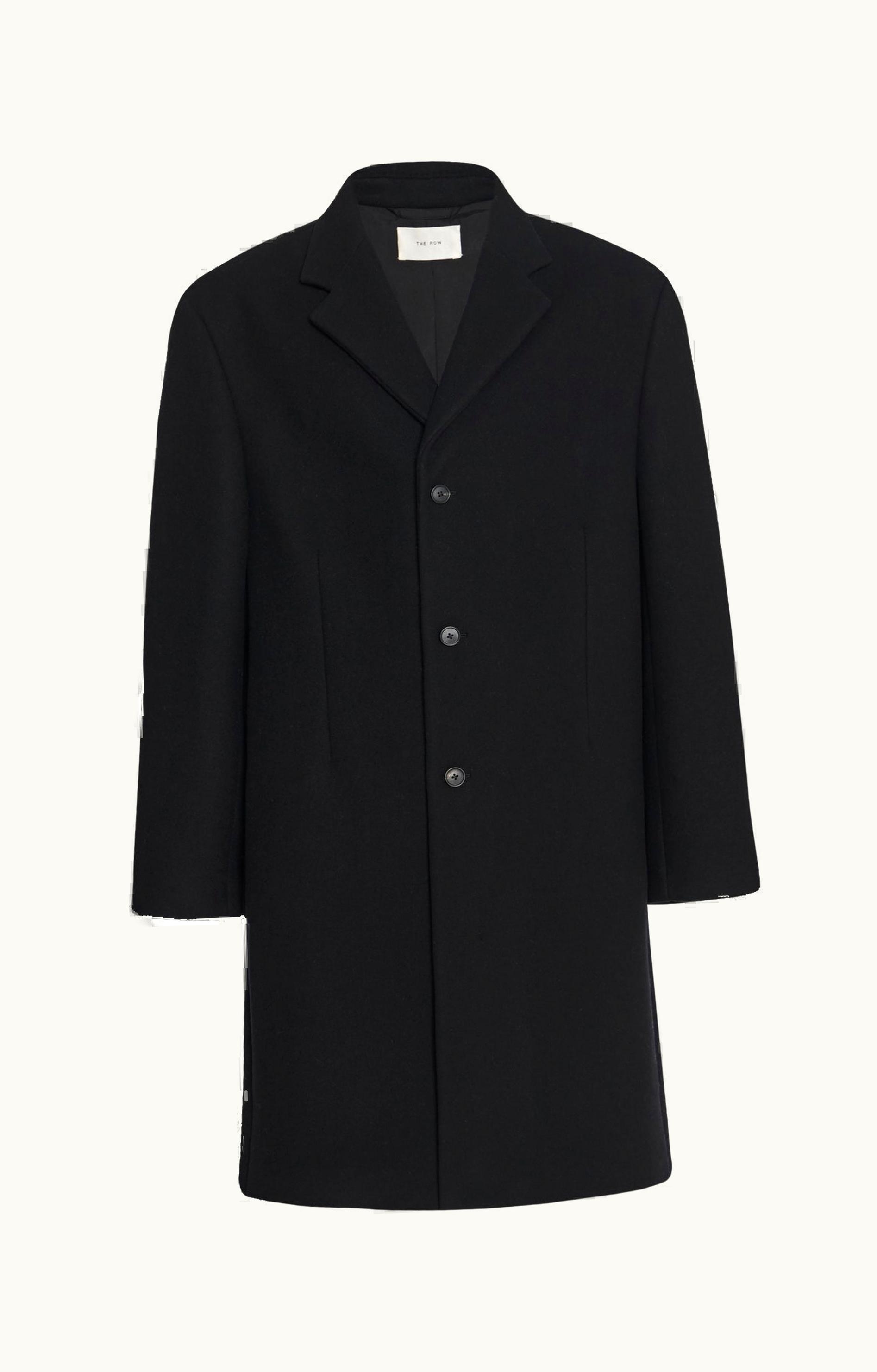 The Row The Row Thiago Coat Black In Wool And Cashmere