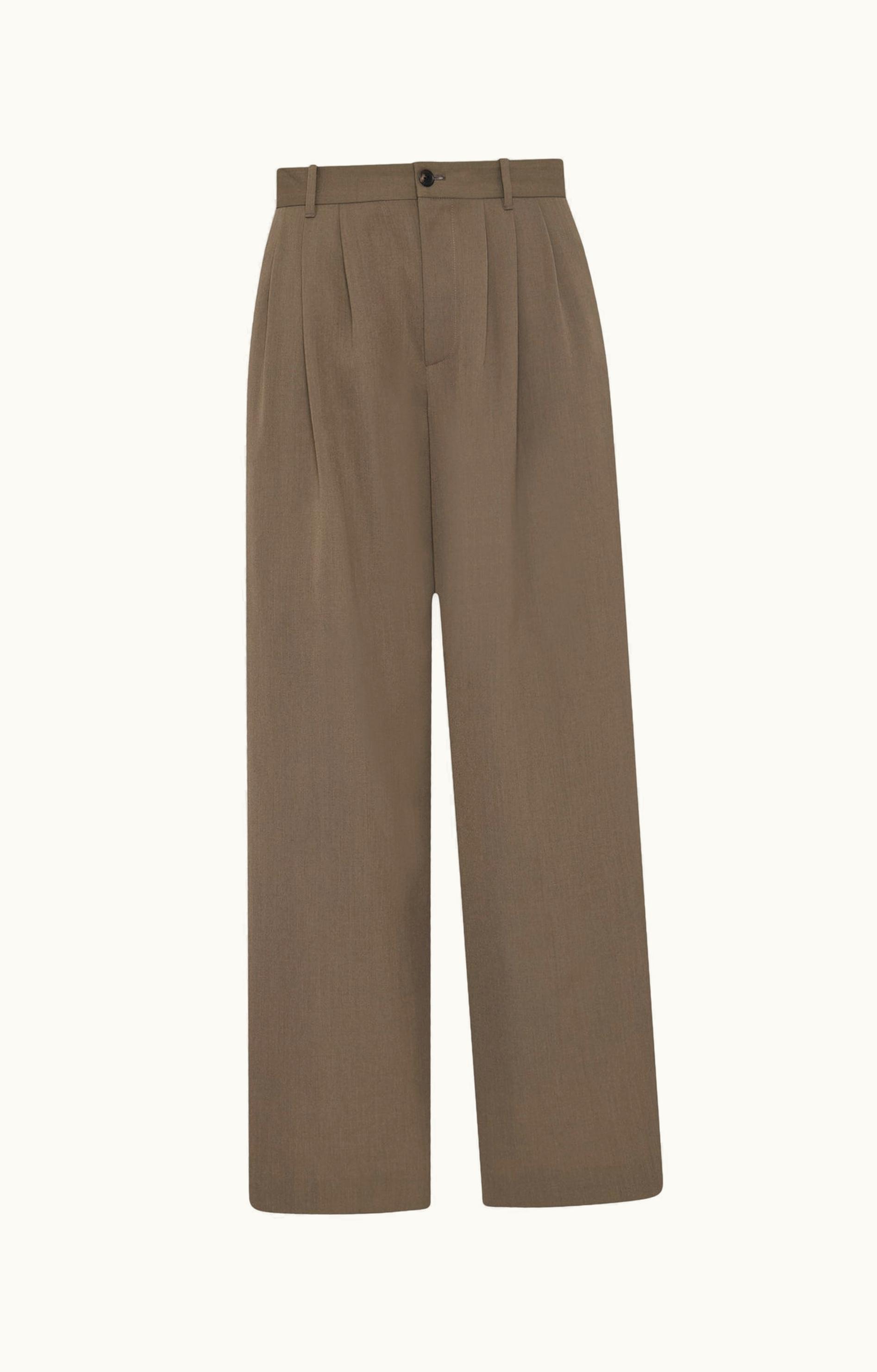 The Row The Row Rufus Pant Tan In Polyester And Virgin Wool