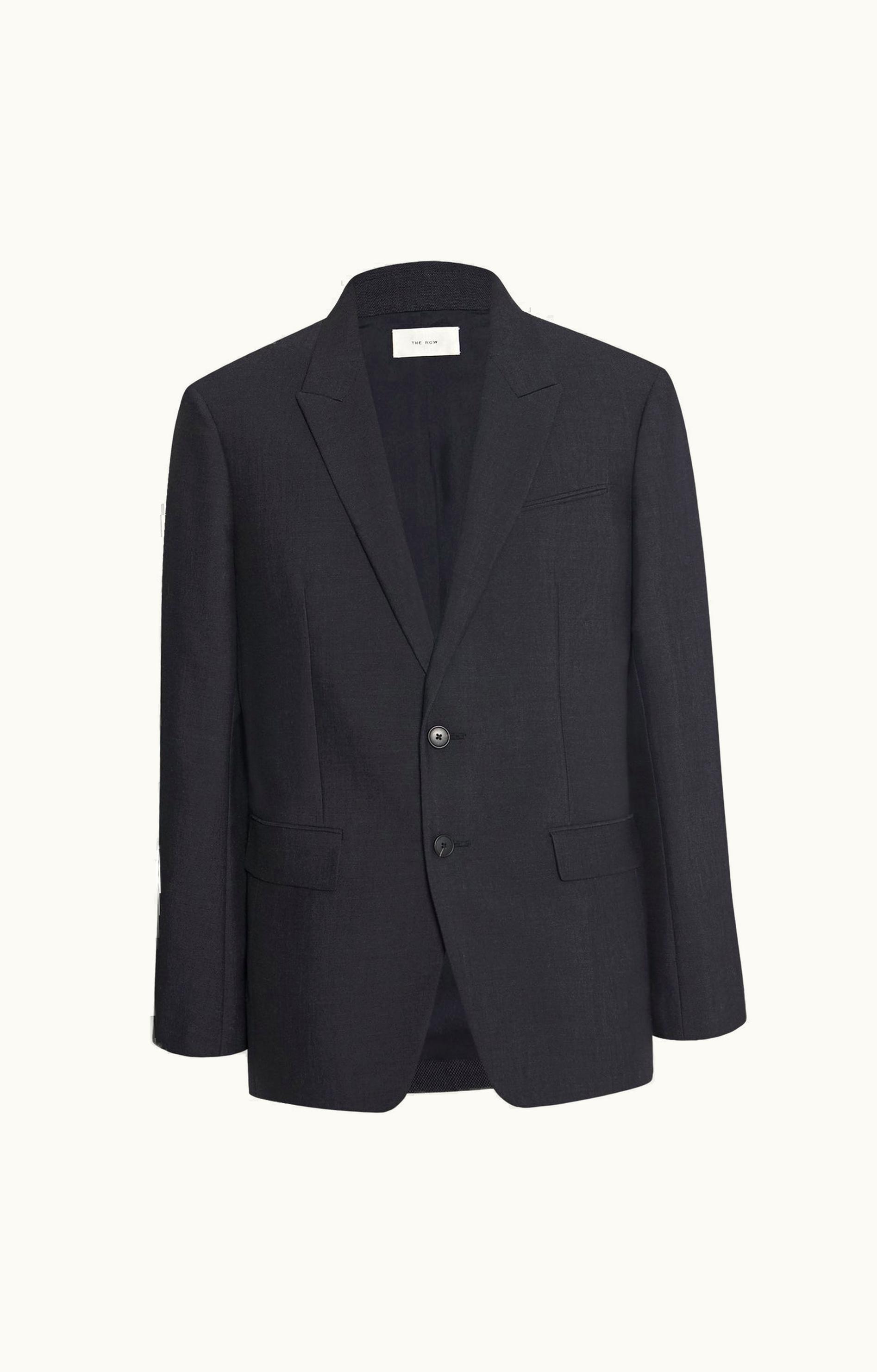 The Row The Row Laydon Jacket Blue In Virgin Wool