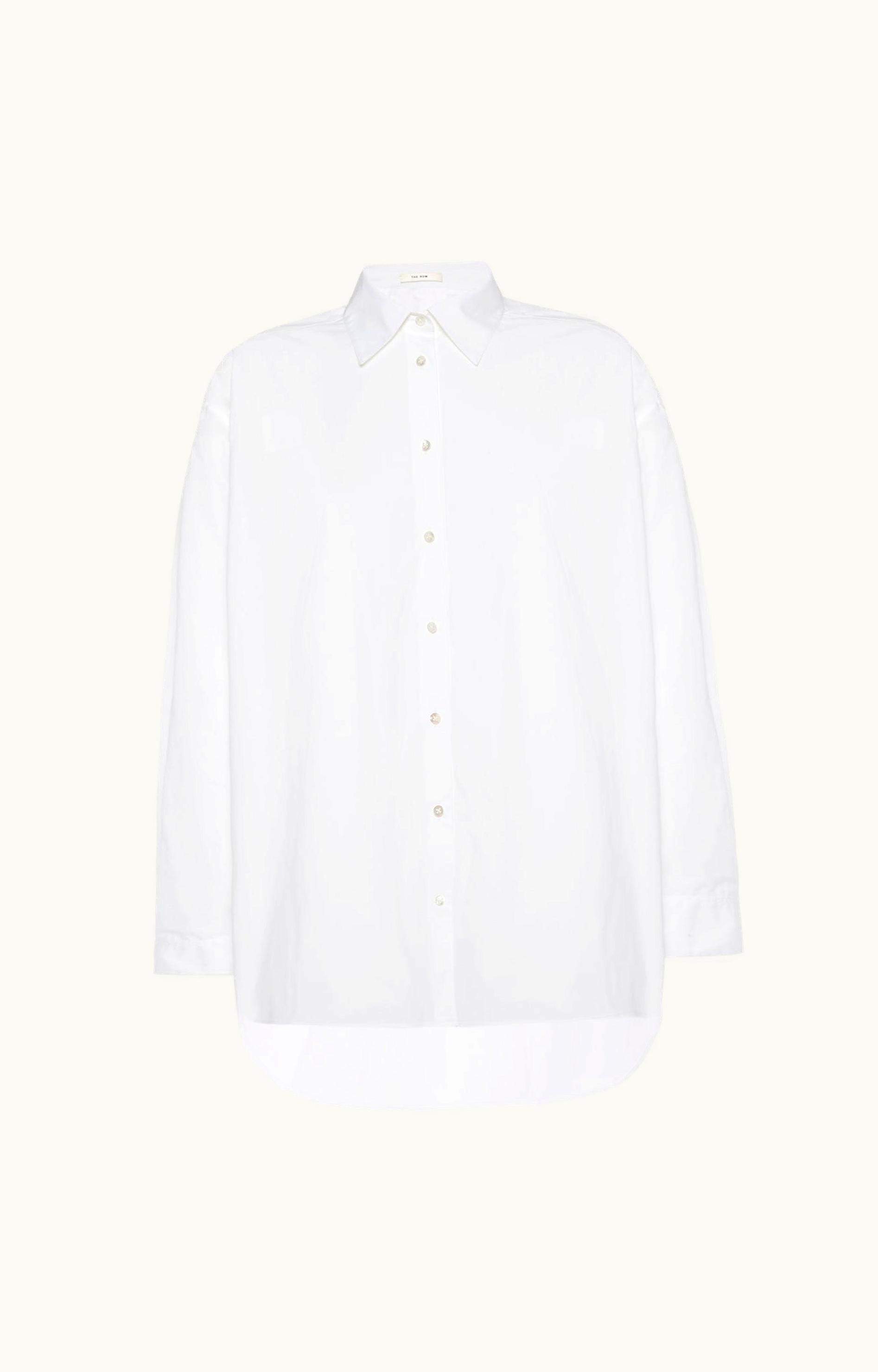 The Row The Row Lukre Shirt White In Cotton And Cashmere