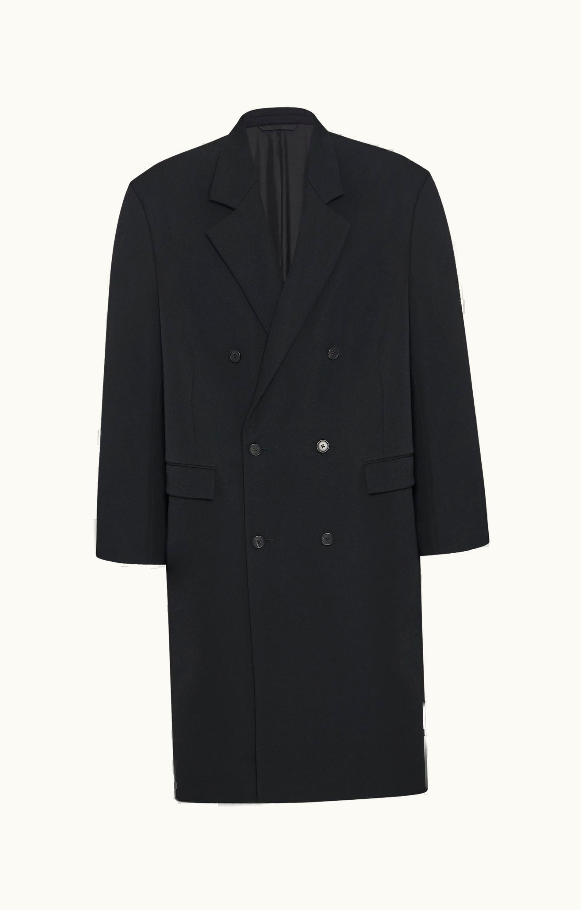 The Row The Row Anders Coat Black In Wool