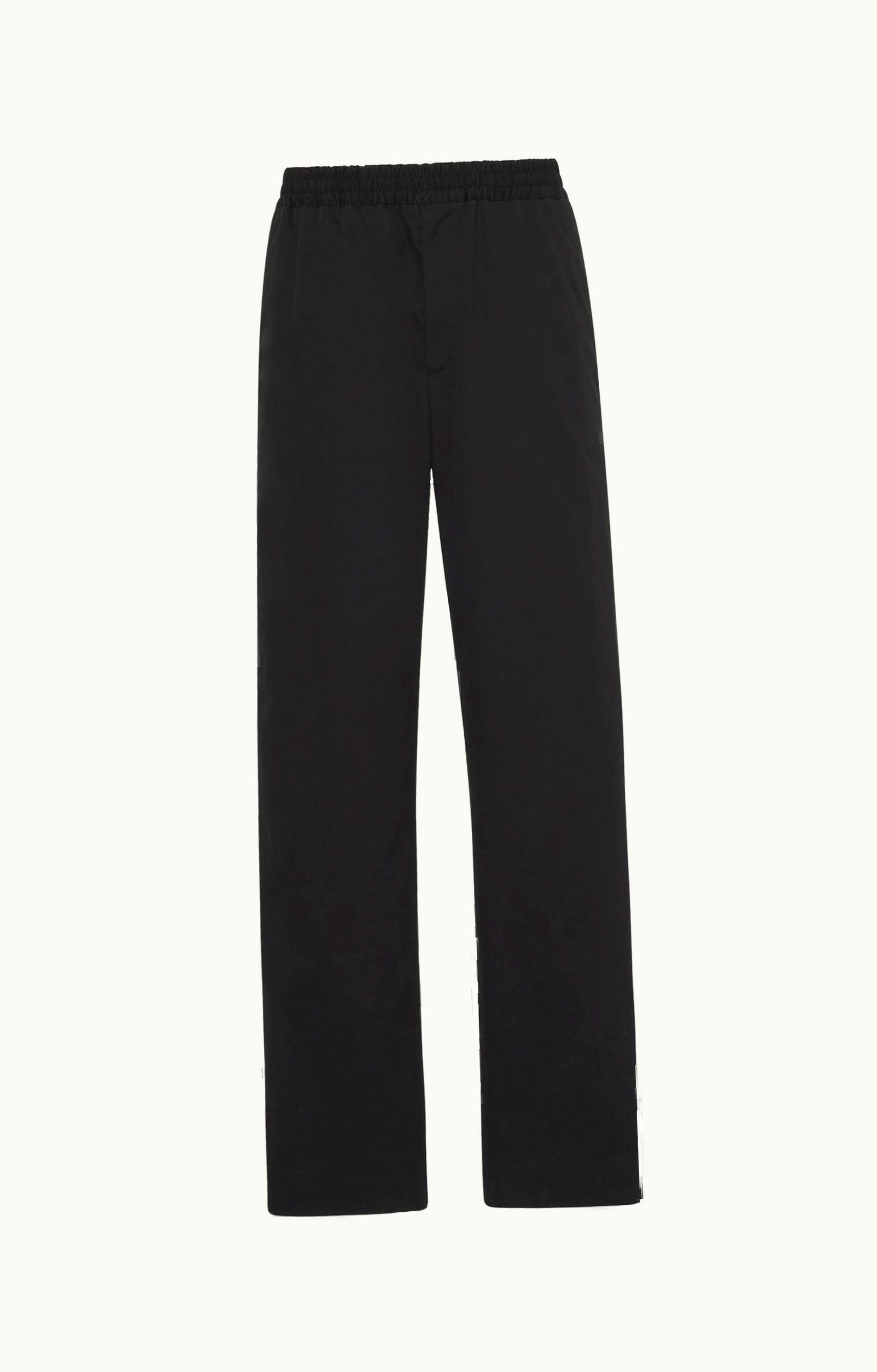 The Row The Row Jonah Pant Black In Cotton And Cashmere