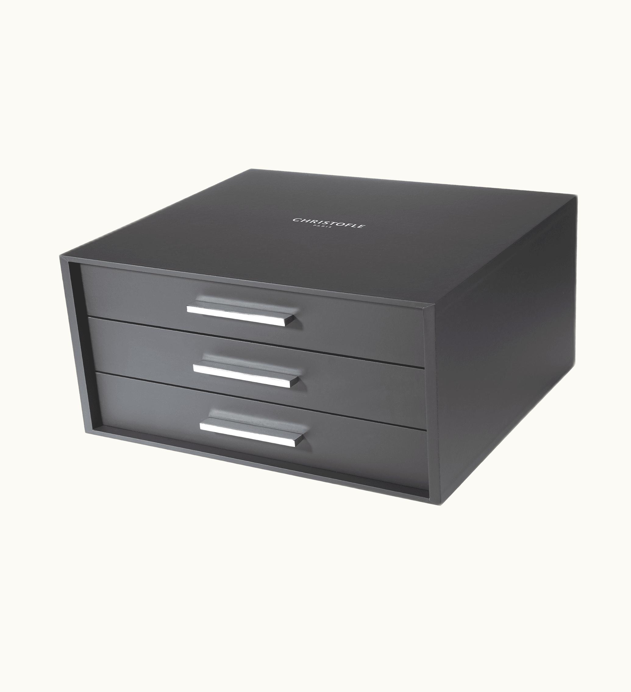 Christofle Christofle Storage Chest 108 Or 120 Pieces - 10 Modules (sold Empty) Silver Care