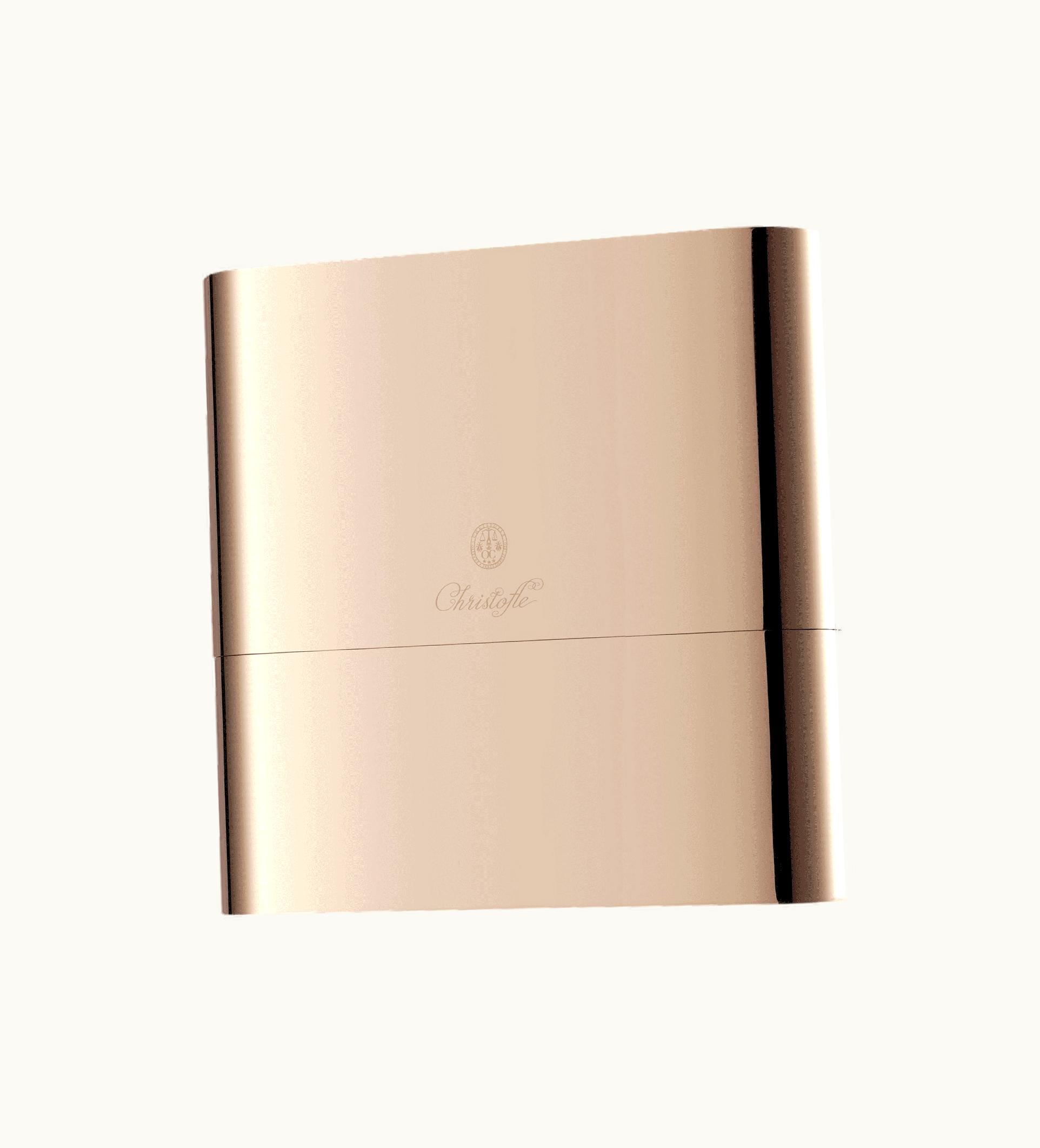 Christofle Christofle Copper Stainless Steel Case - 24-piece Stainless Steel (sold Empty) Concorde Variations