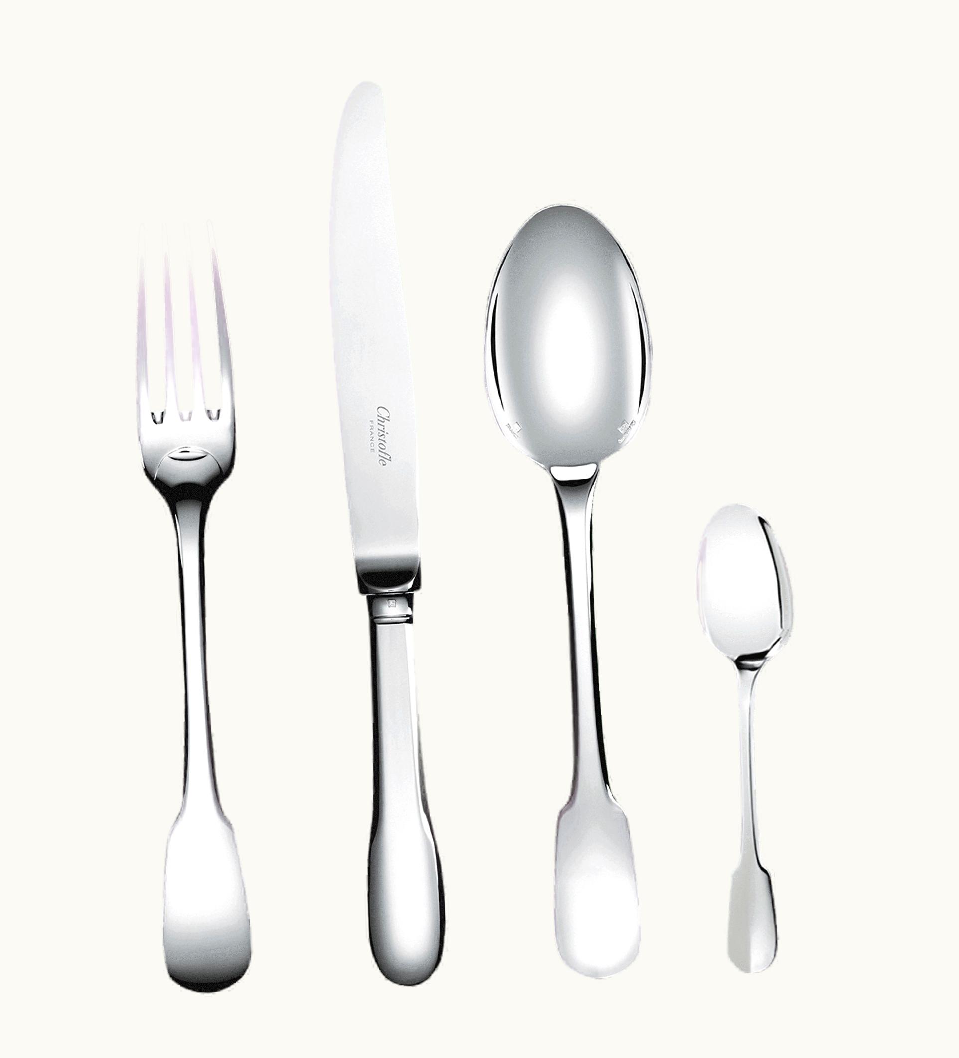 Christofle Christofle 48-Piece Silver-Plated Flatware Set With Free Chest Cluny