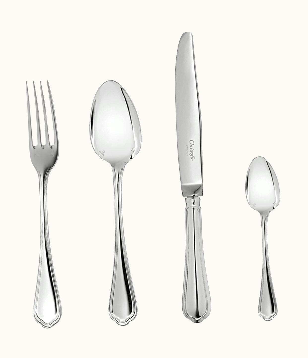 Christofle Christofle 48-Piece Silver-Plated Flatware Set With Free Chest Spatours