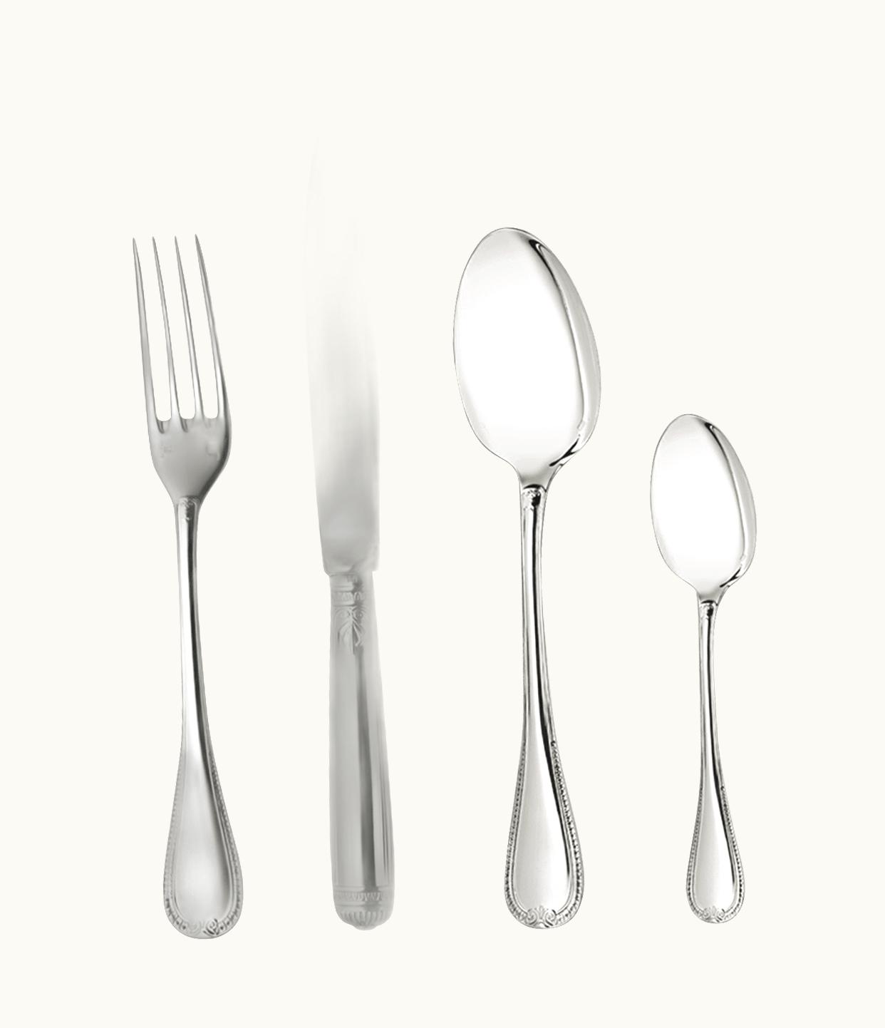 Christofle Christofle 24-Piece Sterling Silver Flatware Set With Free Chest Malmaison