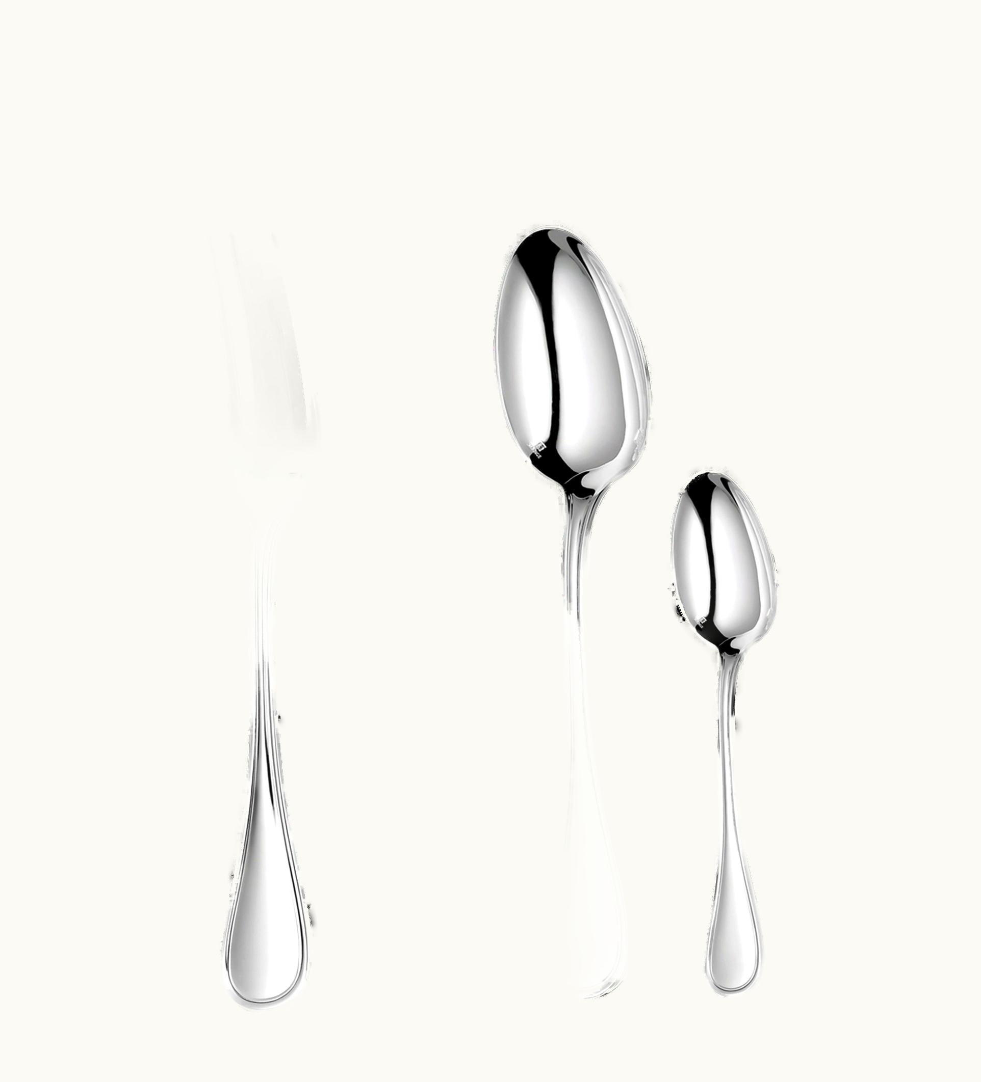 Christofle Christofle 24-Piece Sterling Silver Flatware Set With Free Chest Albi