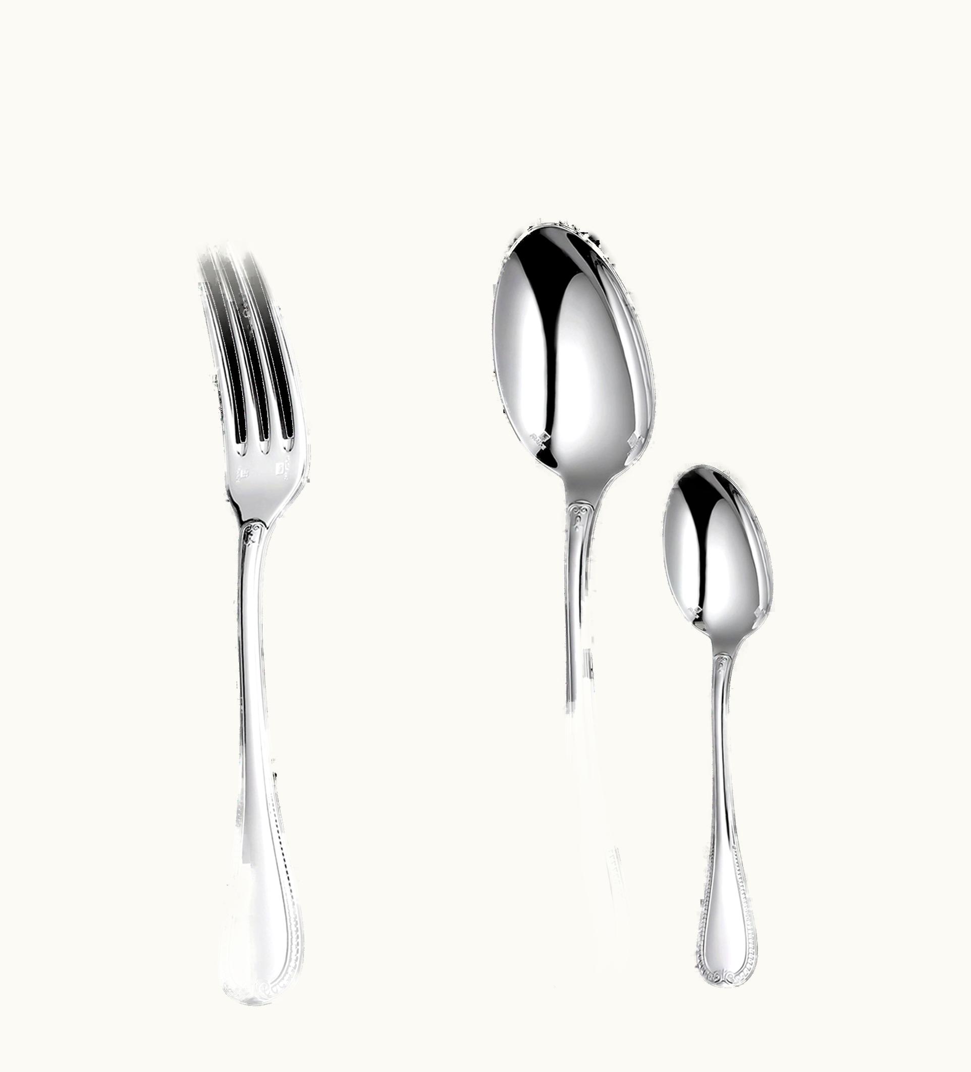 Christofle 24-Piece Silver-Plated Flatware Set With Free Chest Malmaison