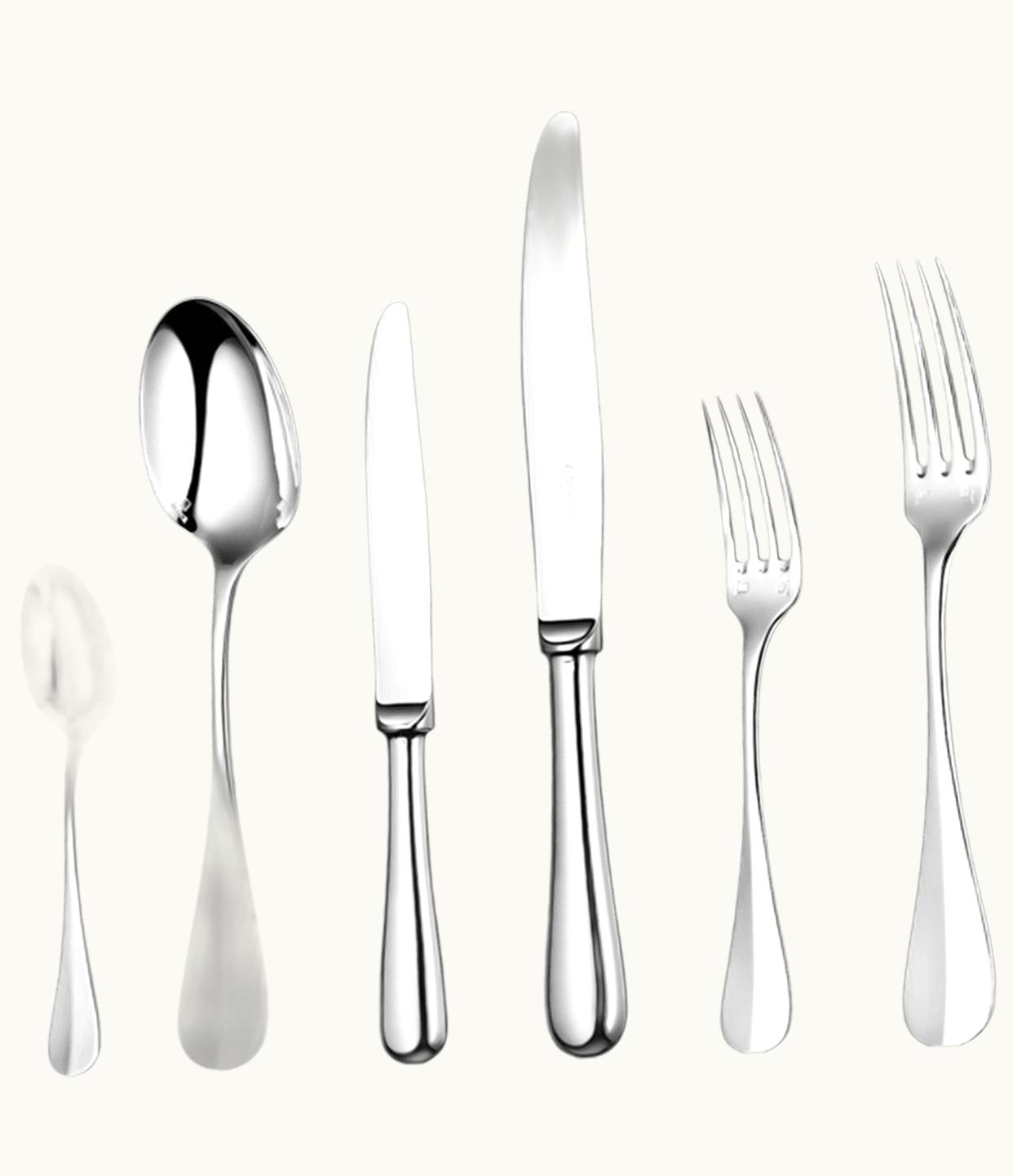 Christofle 36-Piece Silver-Plated Flatware Set With Free Chest Fidelio